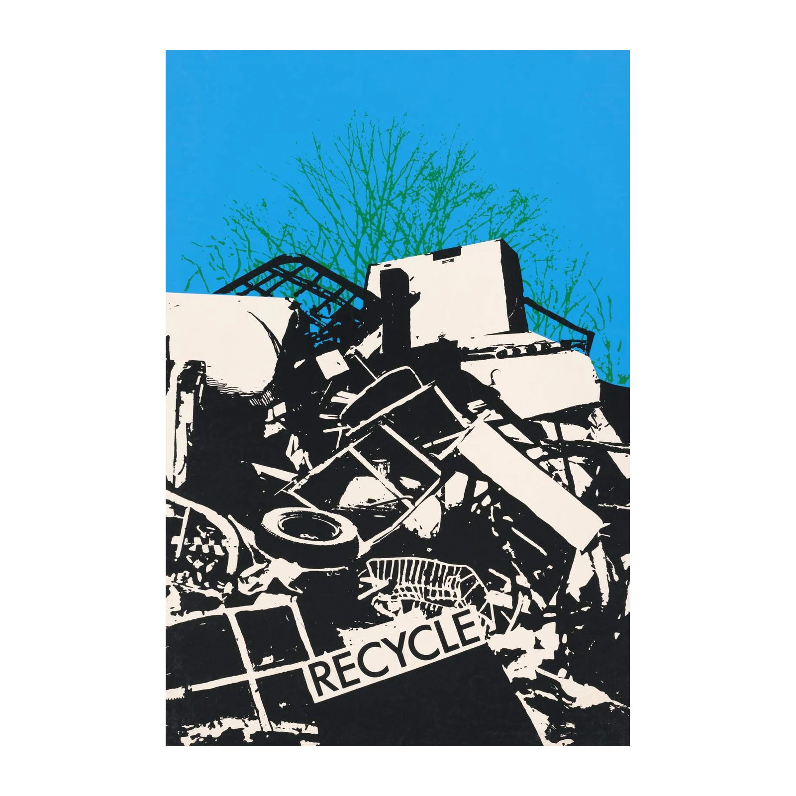 Retro Recycle Statement Wall Art Wall Art