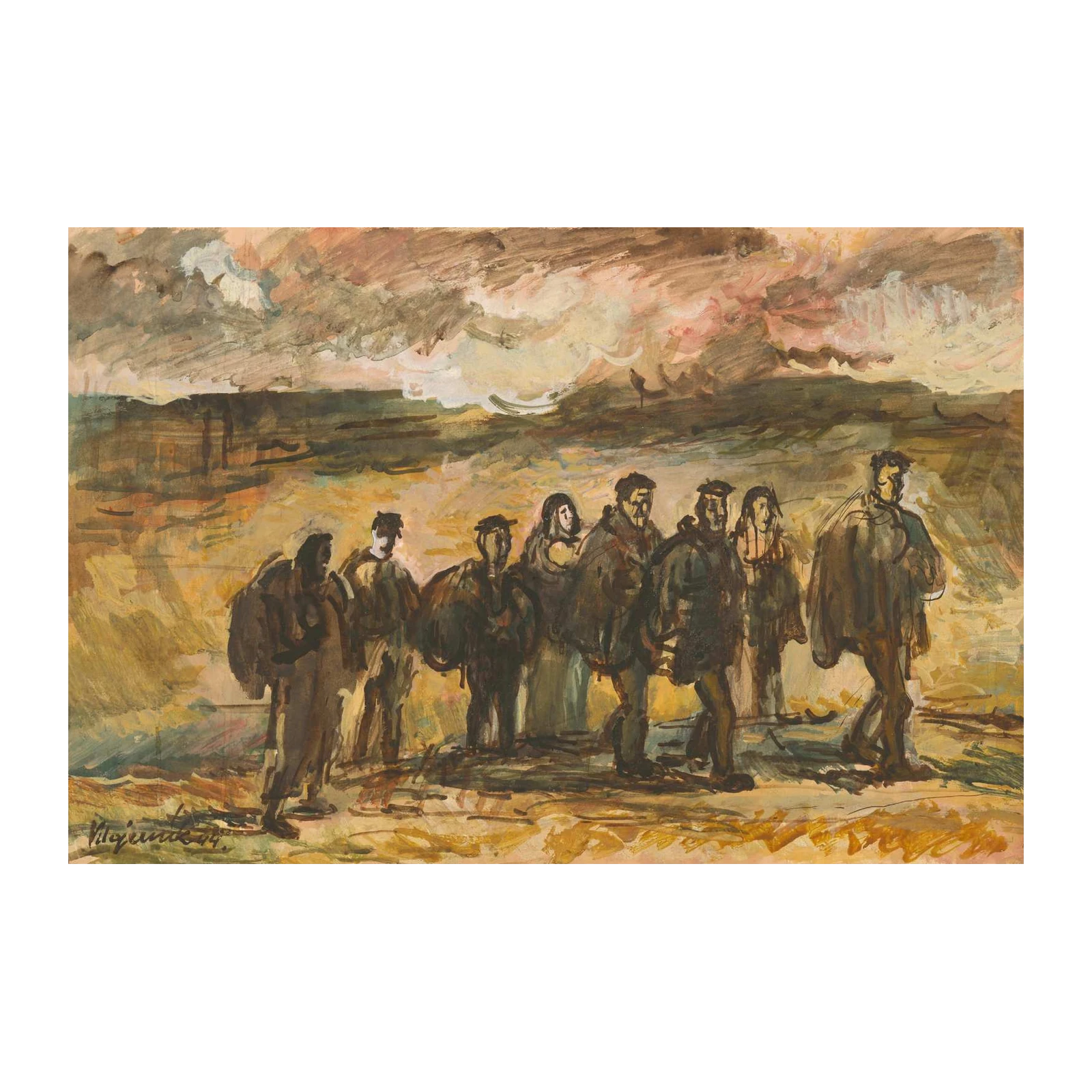The Journey: Impressionist Figurative Wall Art