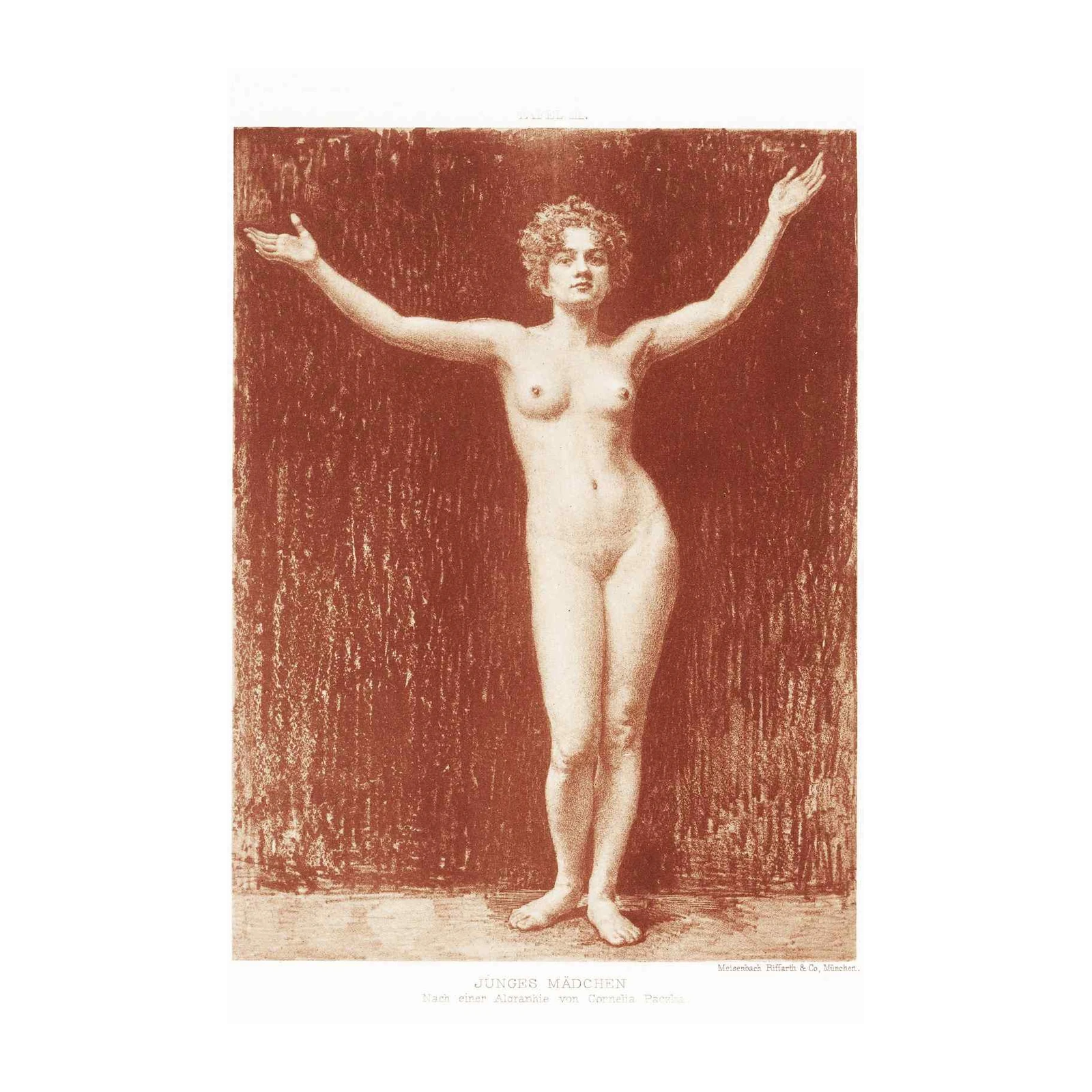 Vintage Nude Young Girl Wall Art