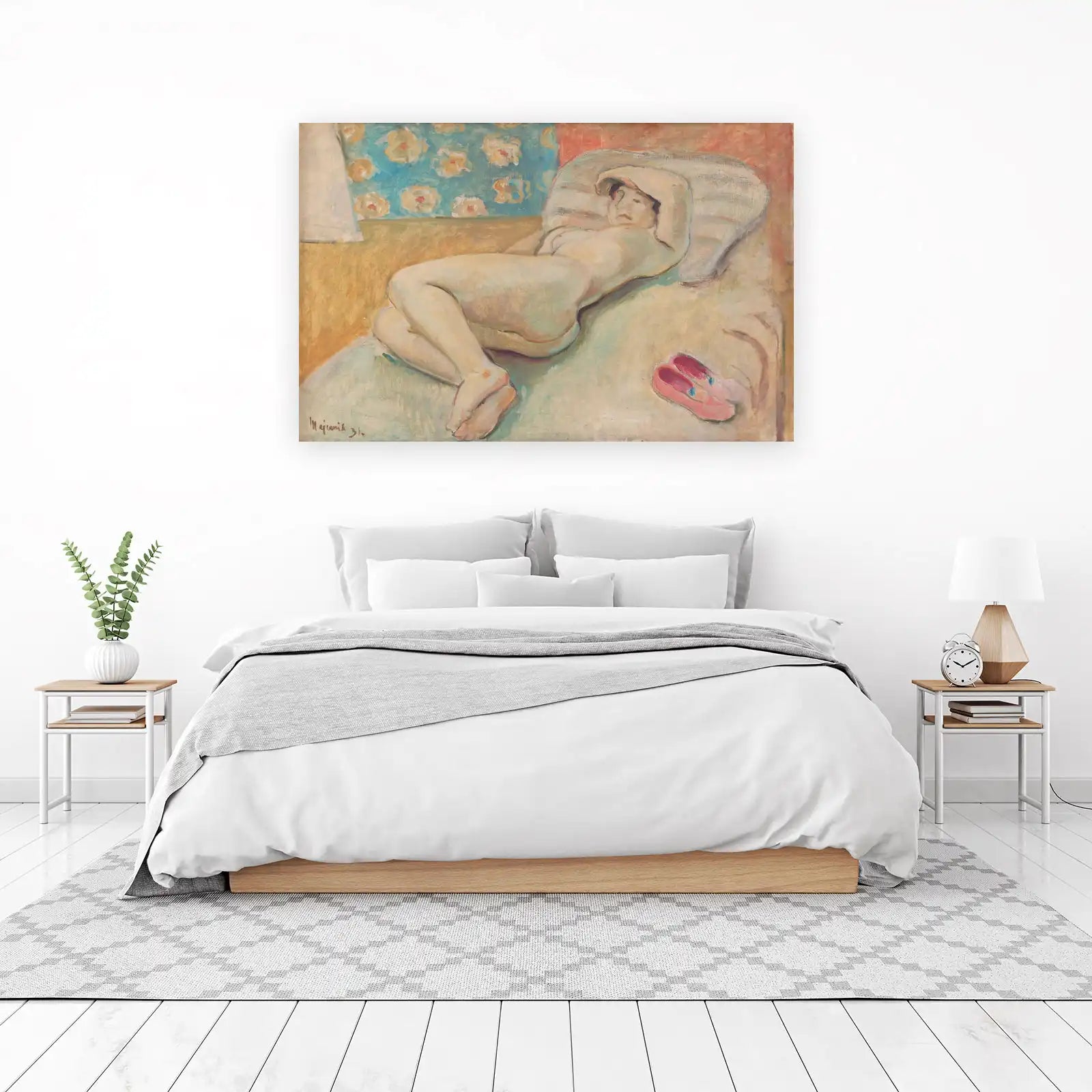 Serene Reclining Nude Wall Art