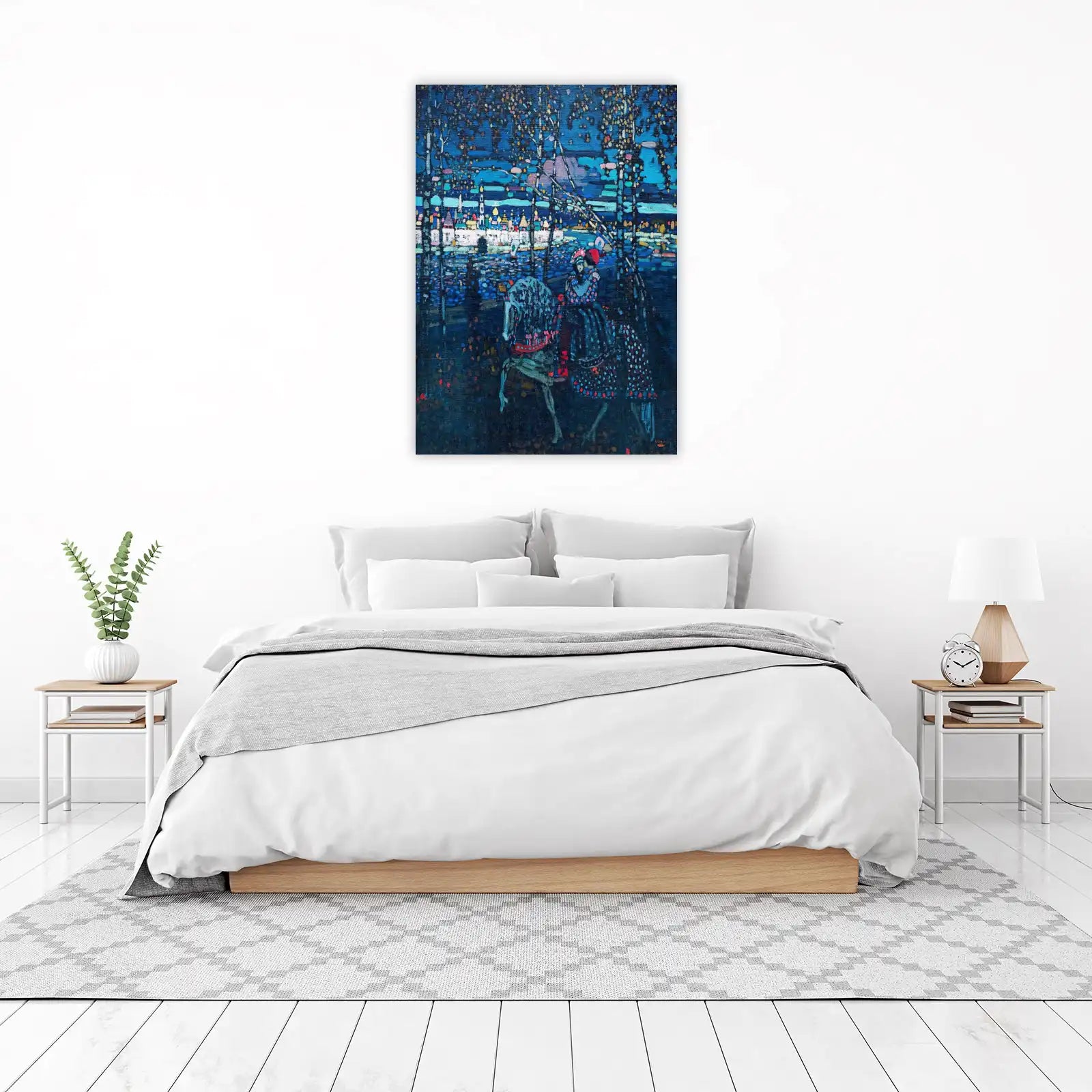 Enchanting Winter Night Horse Ride Wall Art