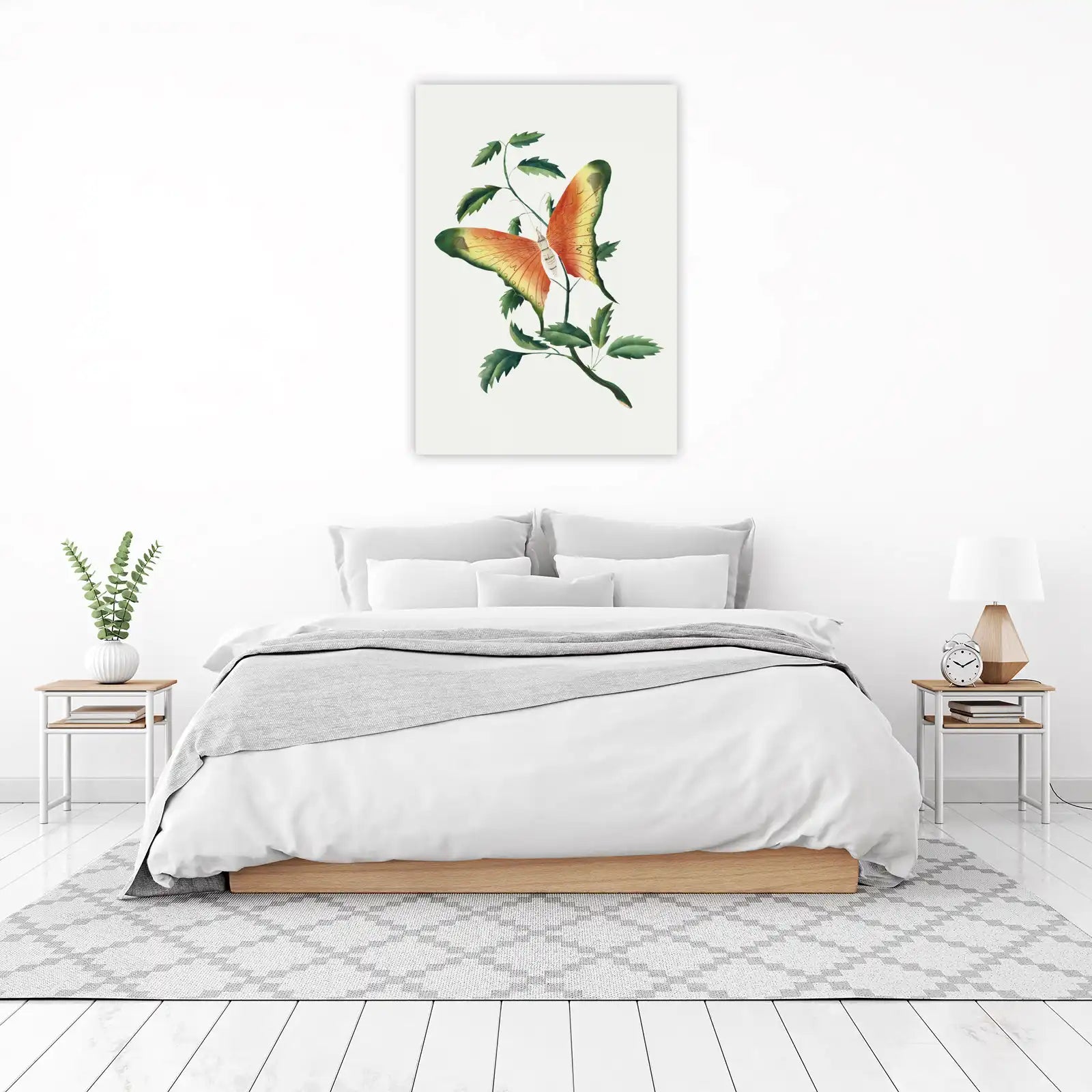 Vintage Monarch Butterfly Nature Art Wall Art