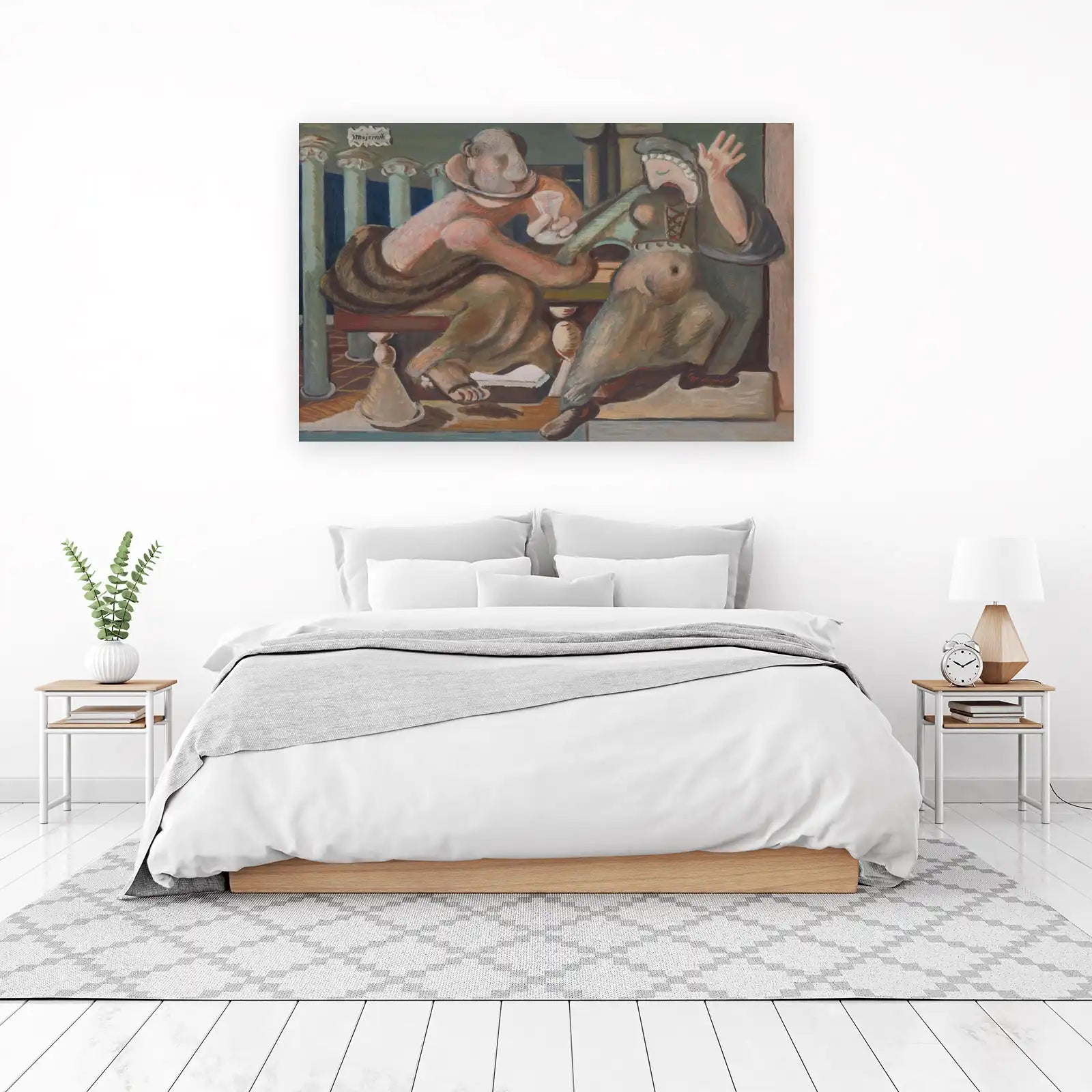 Figurative Drinkers Abstract Wall Art