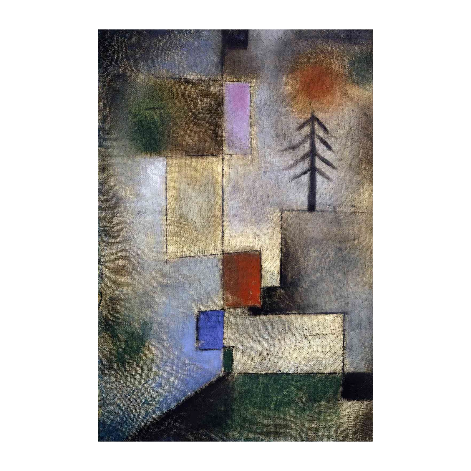 Abstract Landscape Tree Wall Art