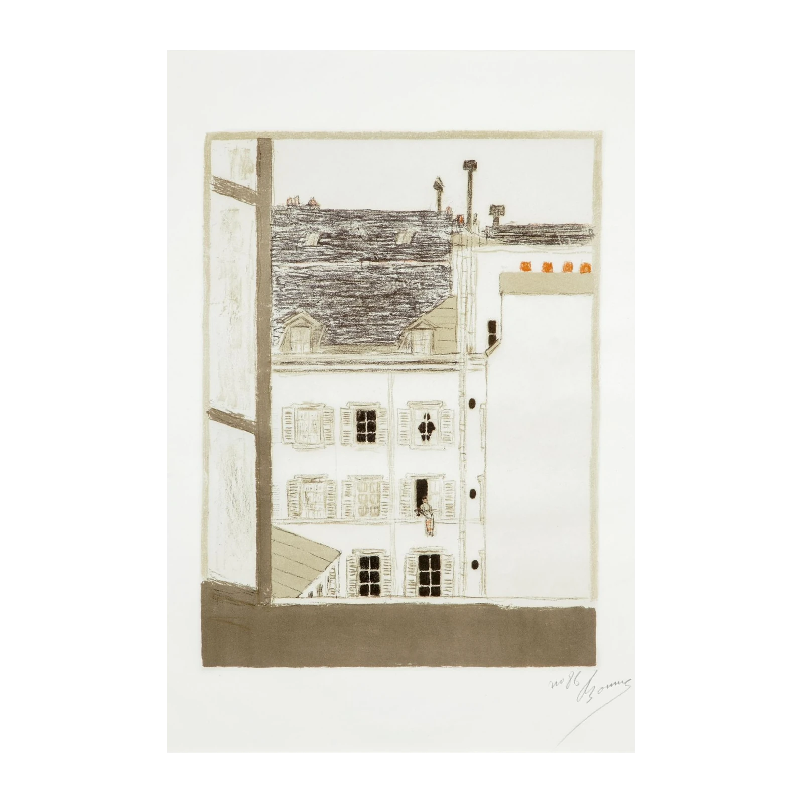 Parisian Window View Wall Art