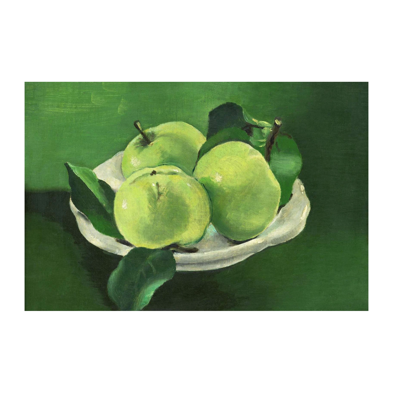 Vibrant Green Apples Still Life Wall Art