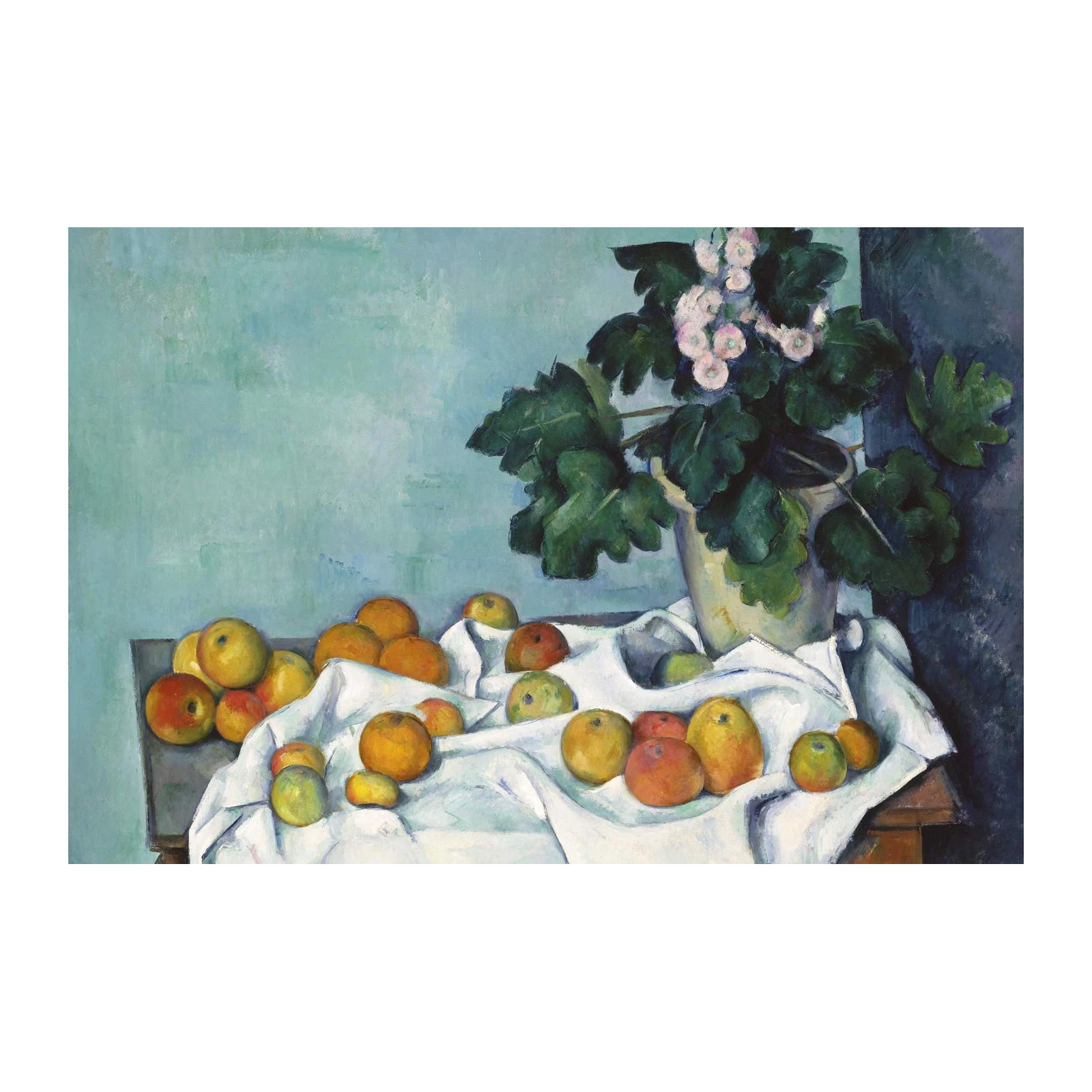 Still Life with Apples & Flowers Wall Art