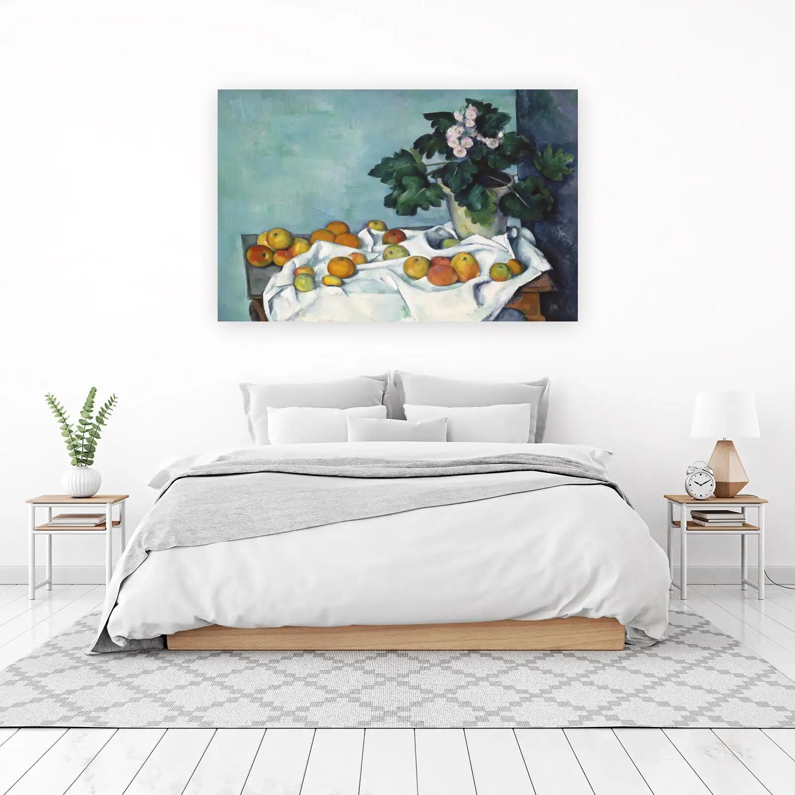 Still Life with Apples & Flowers Wall Art