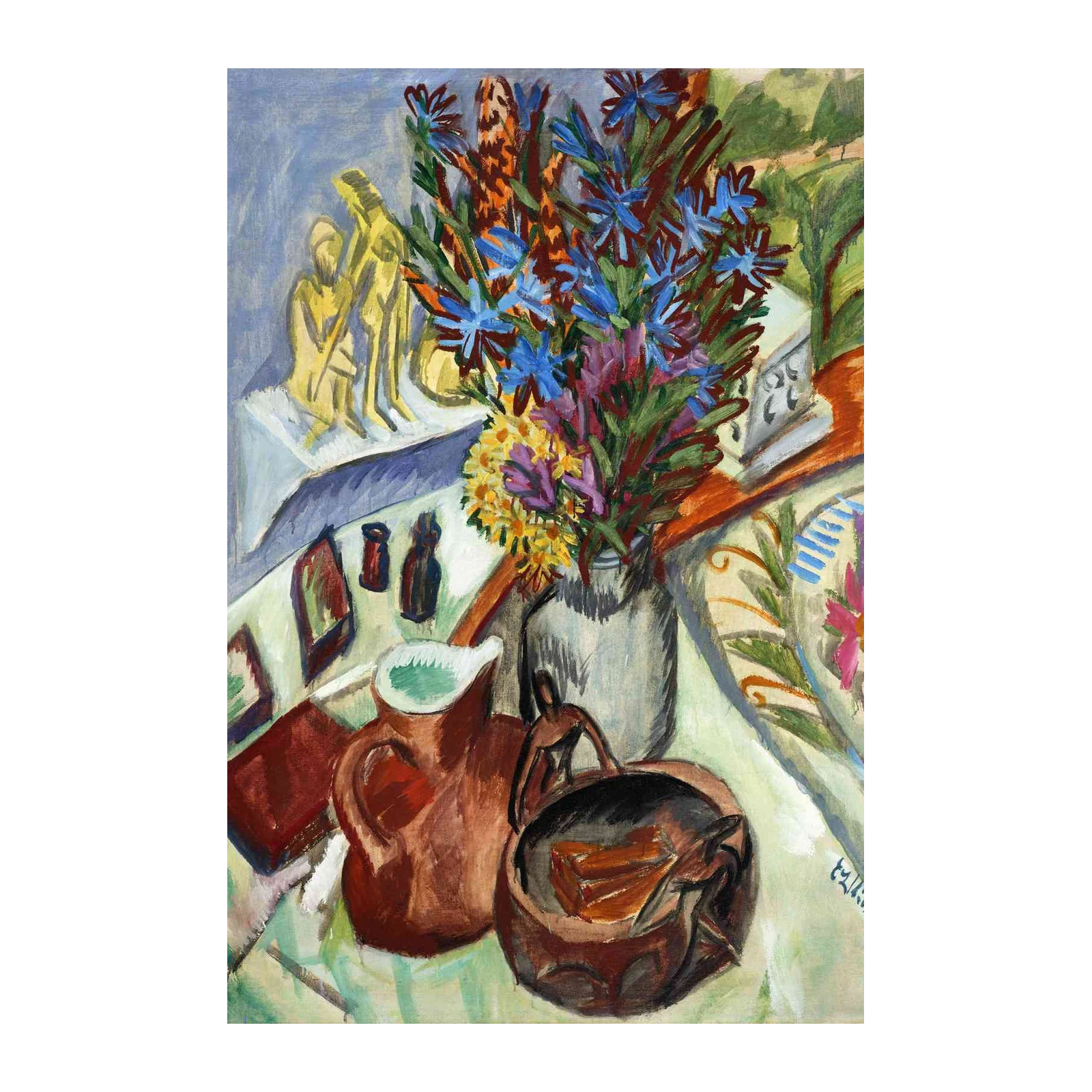 Vibrant Still Life Floral Wall Art