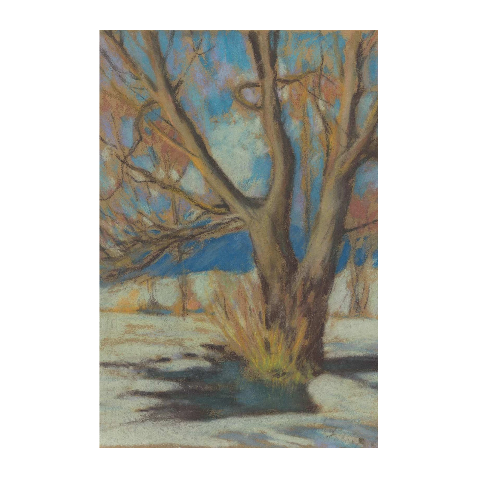 Winter Tree Silhouette Wall Art