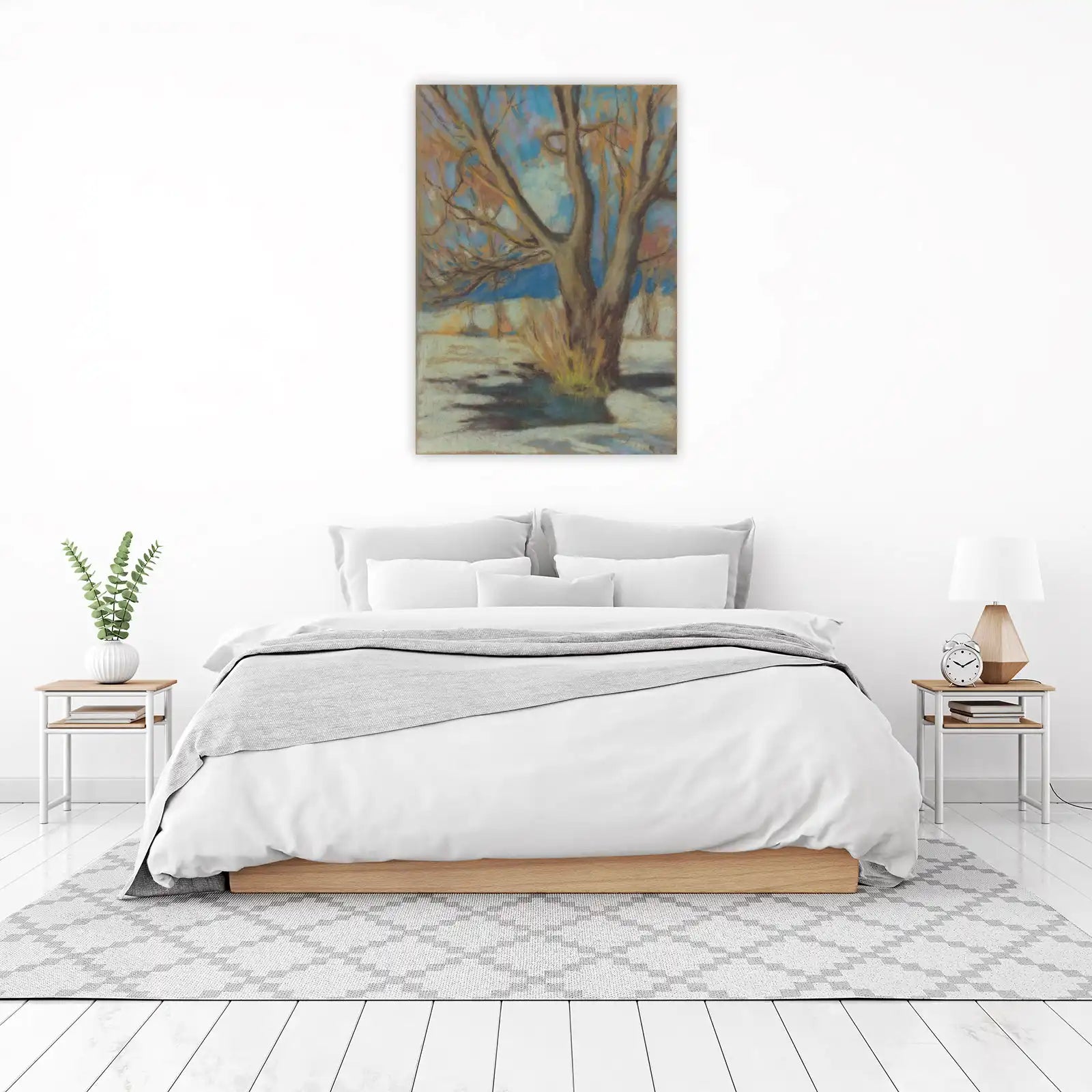 Winter Tree Silhouette Wall Art