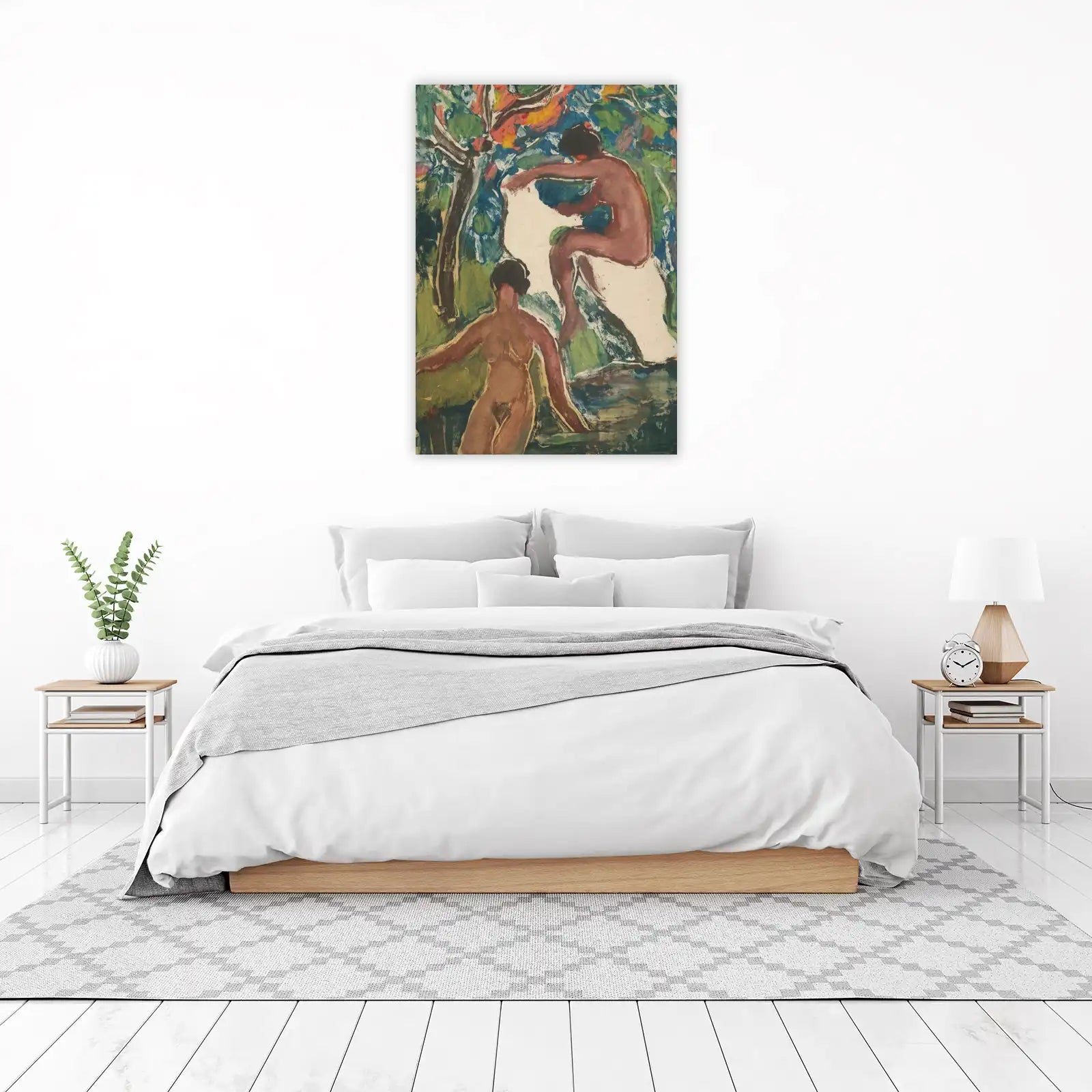 Vibrant Nudes Nature Scene Wall Art