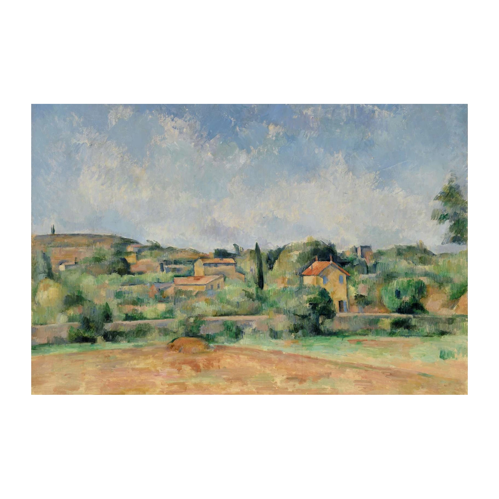 Provence Village Landscape Impressionist Wall Art