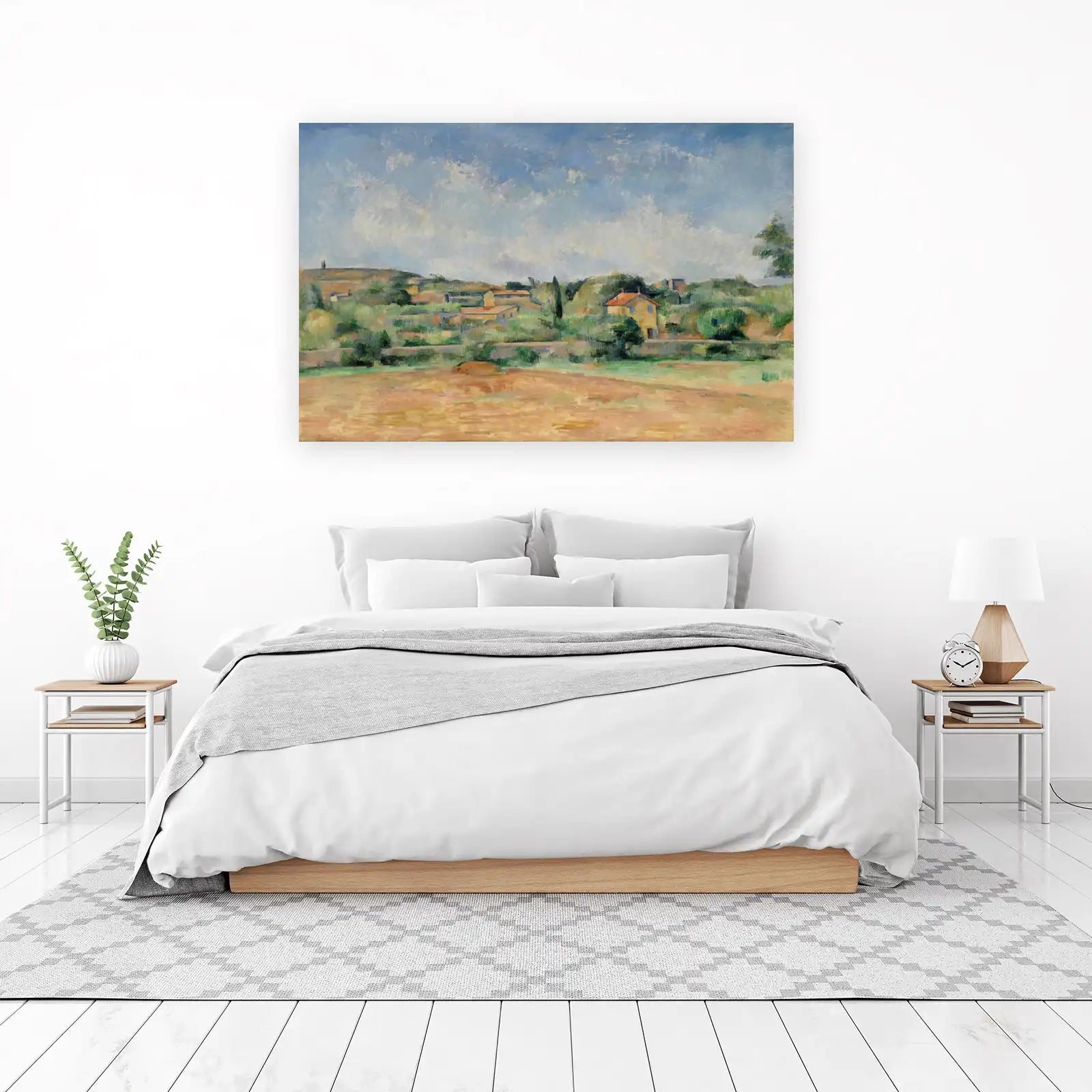 Provence Village Landscape Impressionist Wall Art