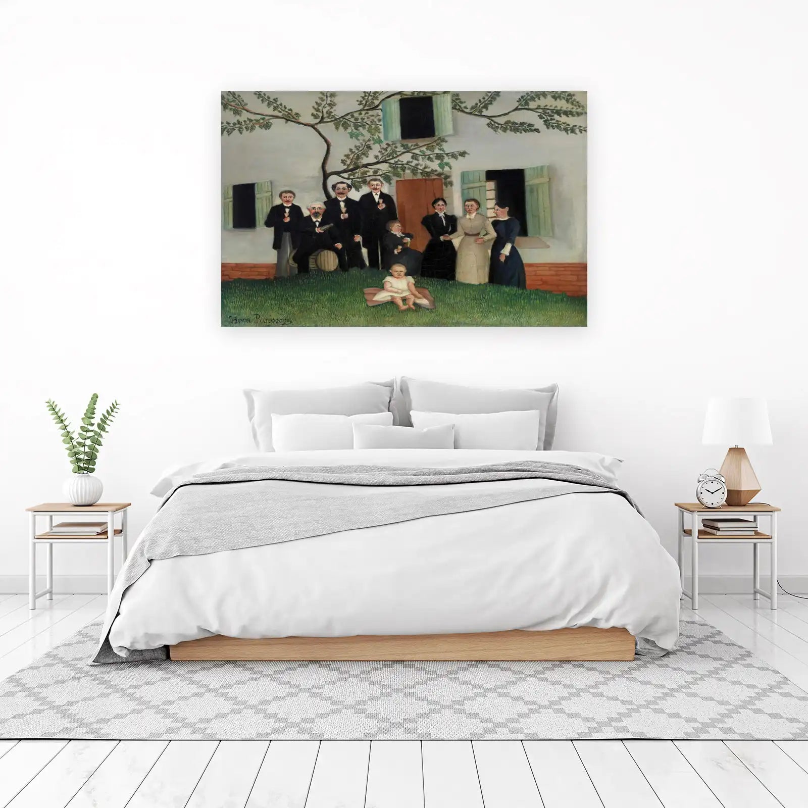 Vintage Family Portrait Henri Rousseau Wall Art