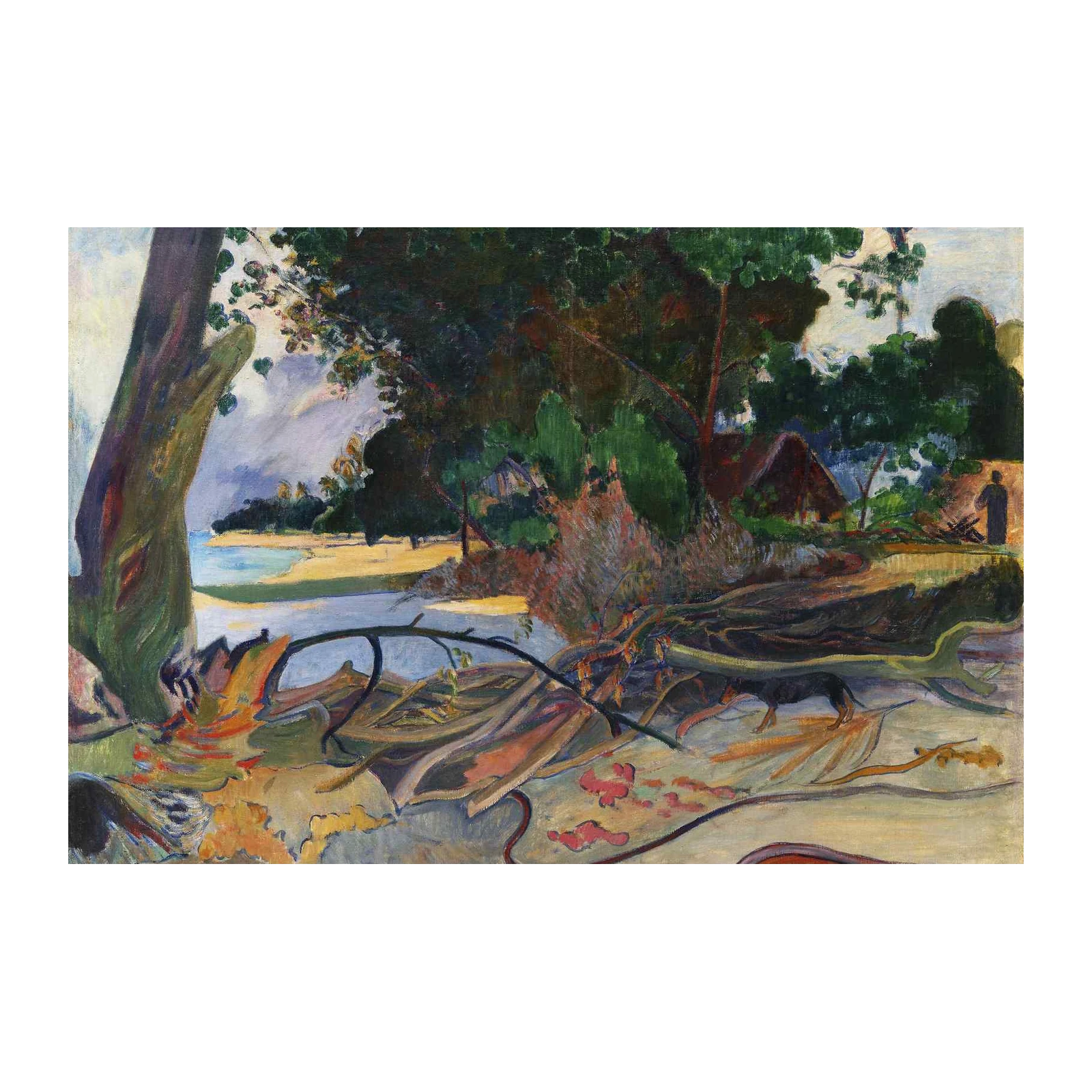 Tropical Paradise Beach Scene Wall Art