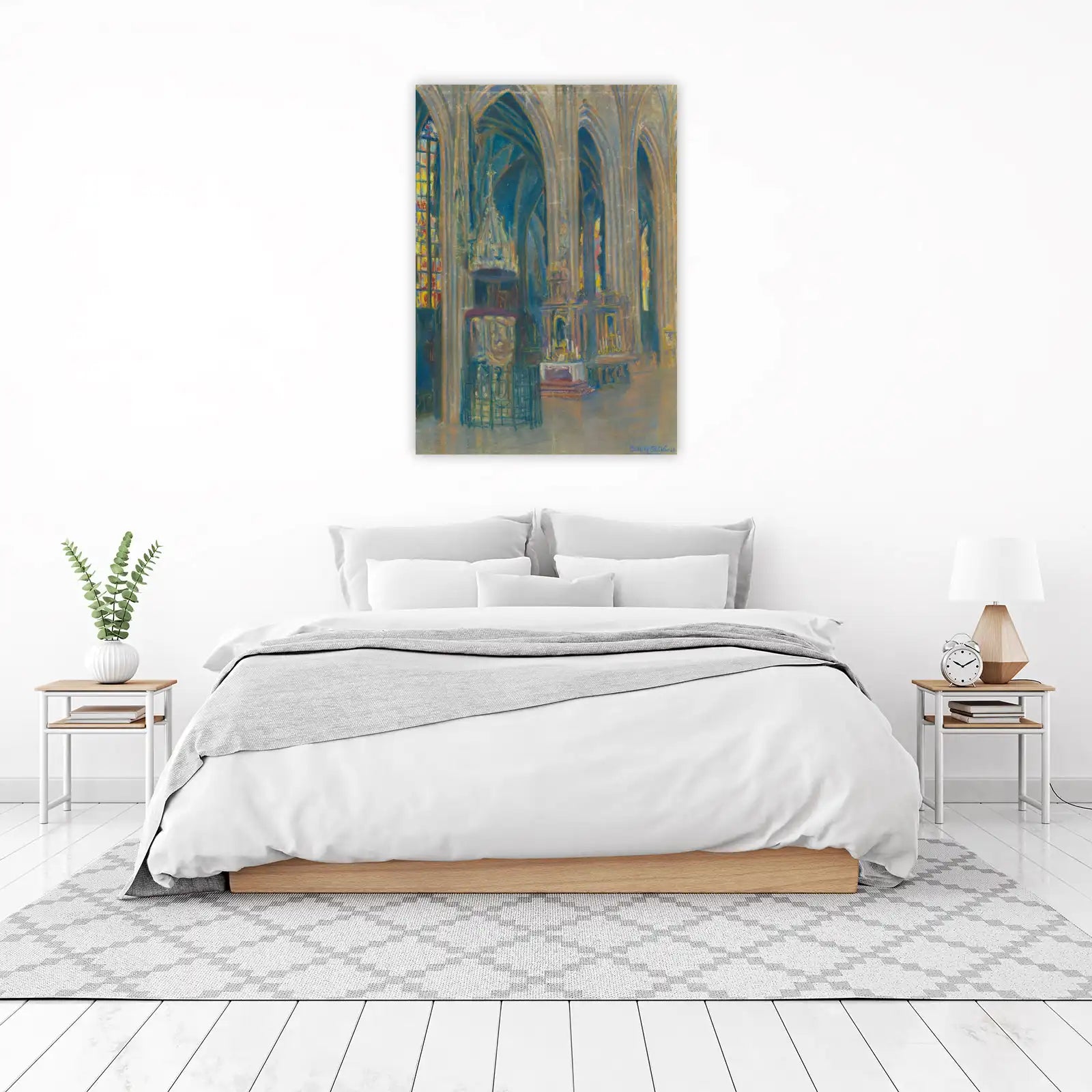 Gothic Cathedral Interior Art Wall Art
