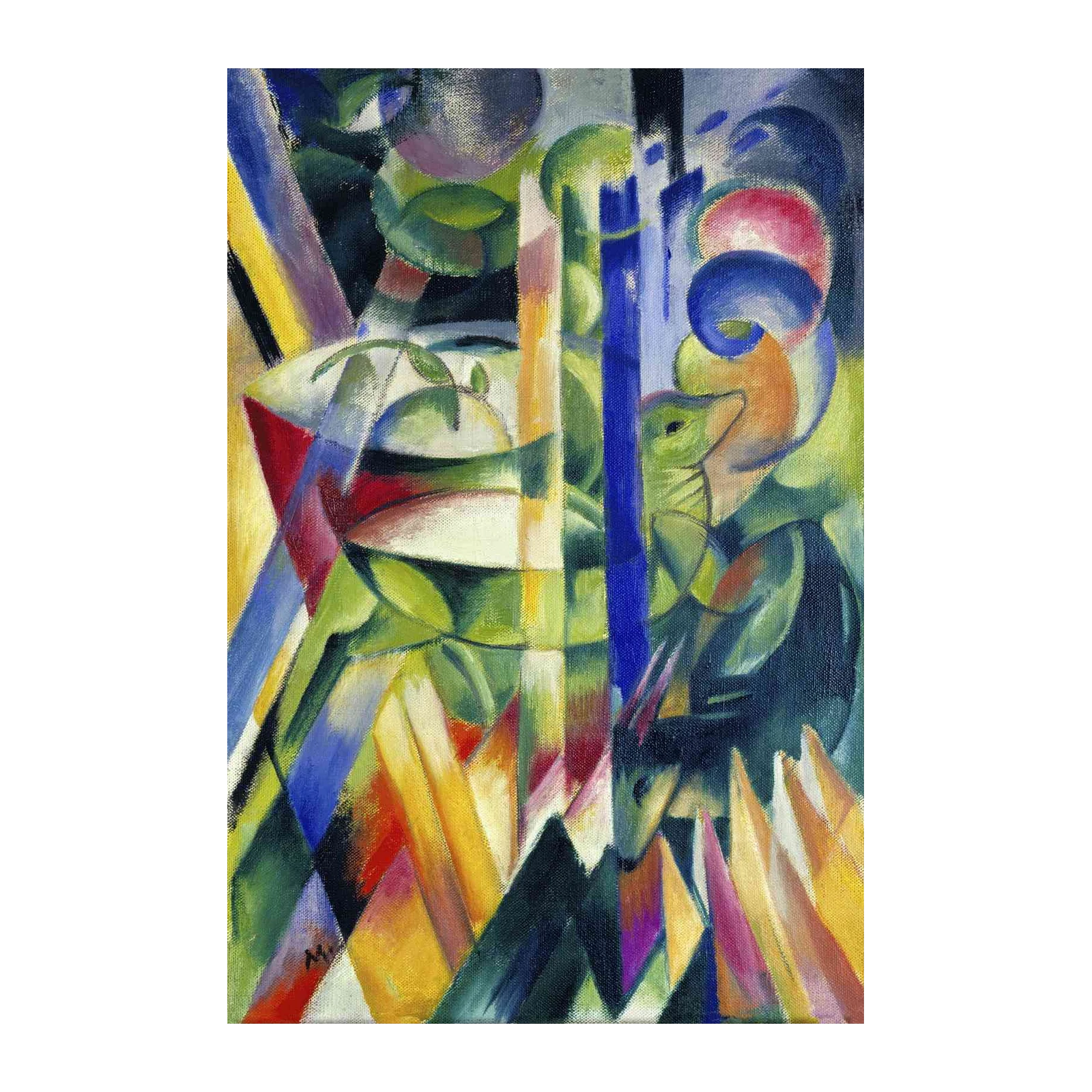 Vibrant Expressionist Animal Wall Art Wall Art