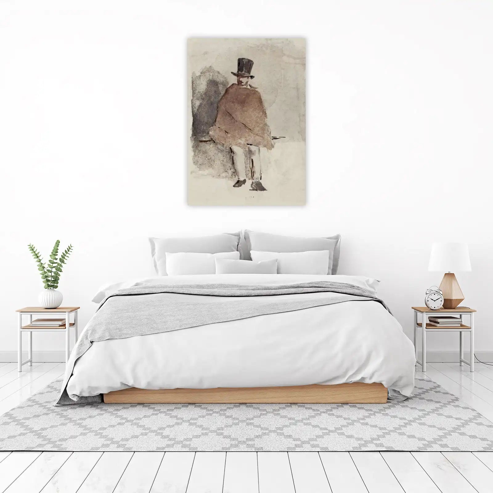 Elegant Gentleman Top Hat & Cape Wall Art