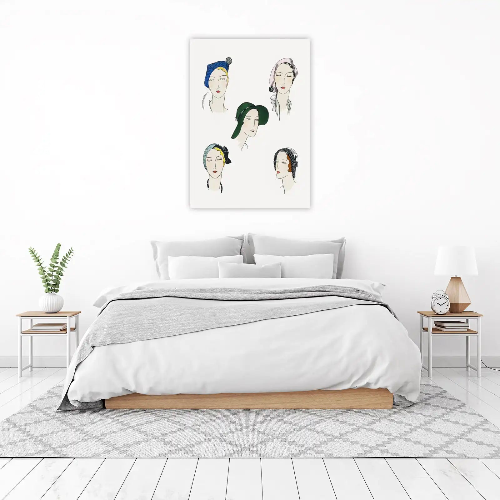 Vintage Fashion Portraits 1920s Style Wall Art