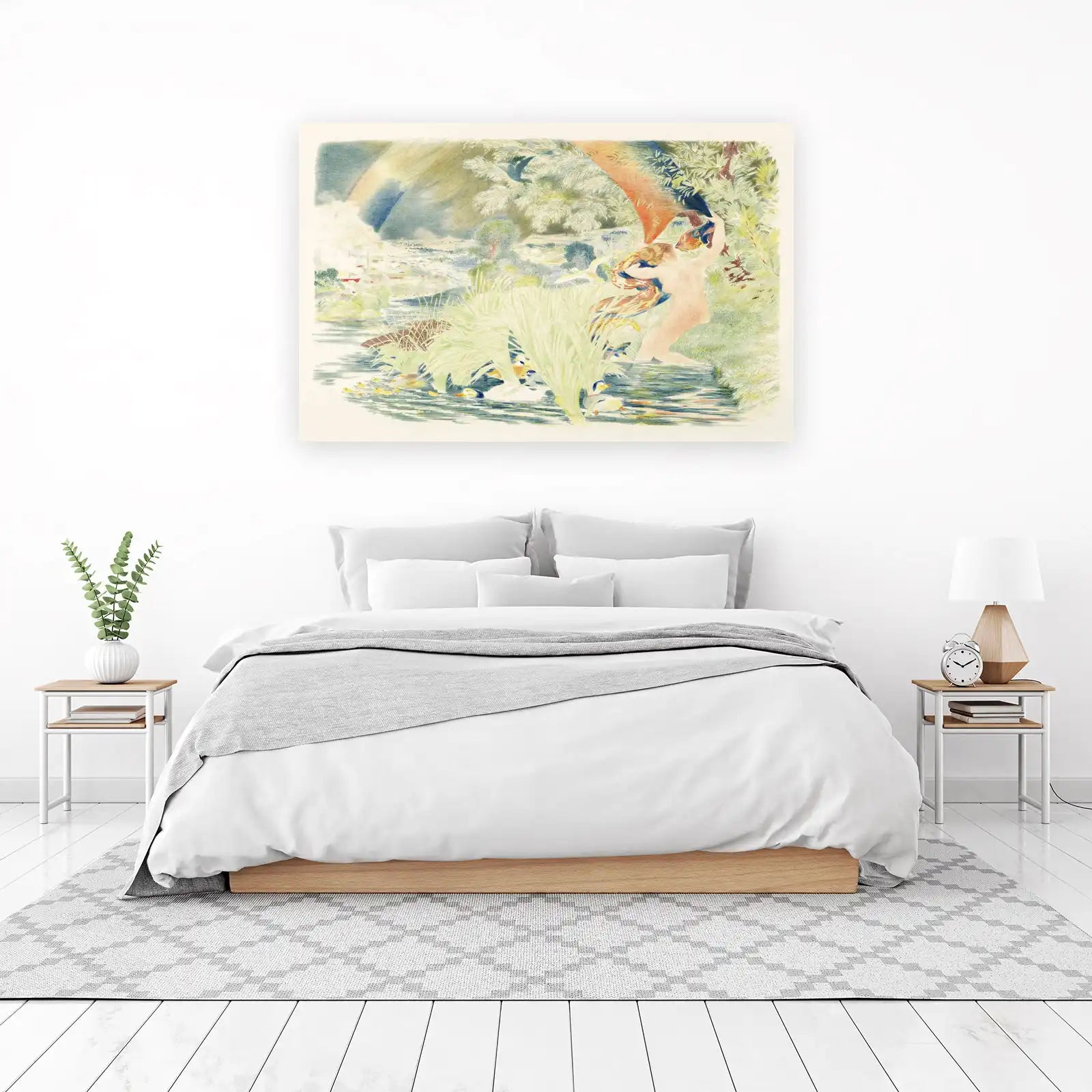 Dreamy Pastoral Scene with Ducks Wall Art