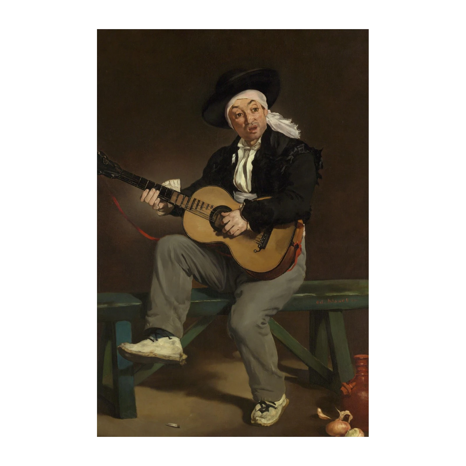 Spanish Guitarist Manet Wall Art