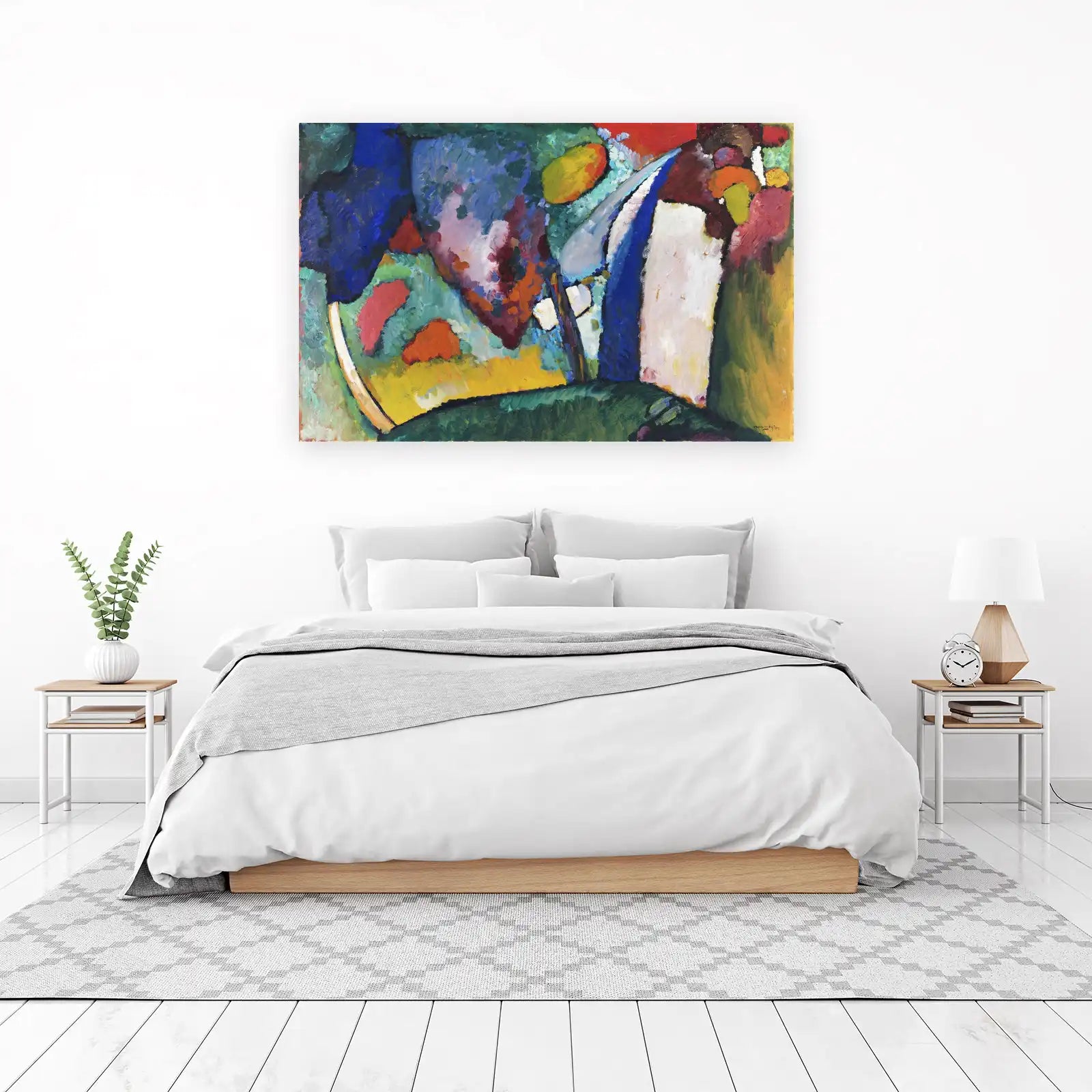 Vibrant Abstract Landscape Wall Art