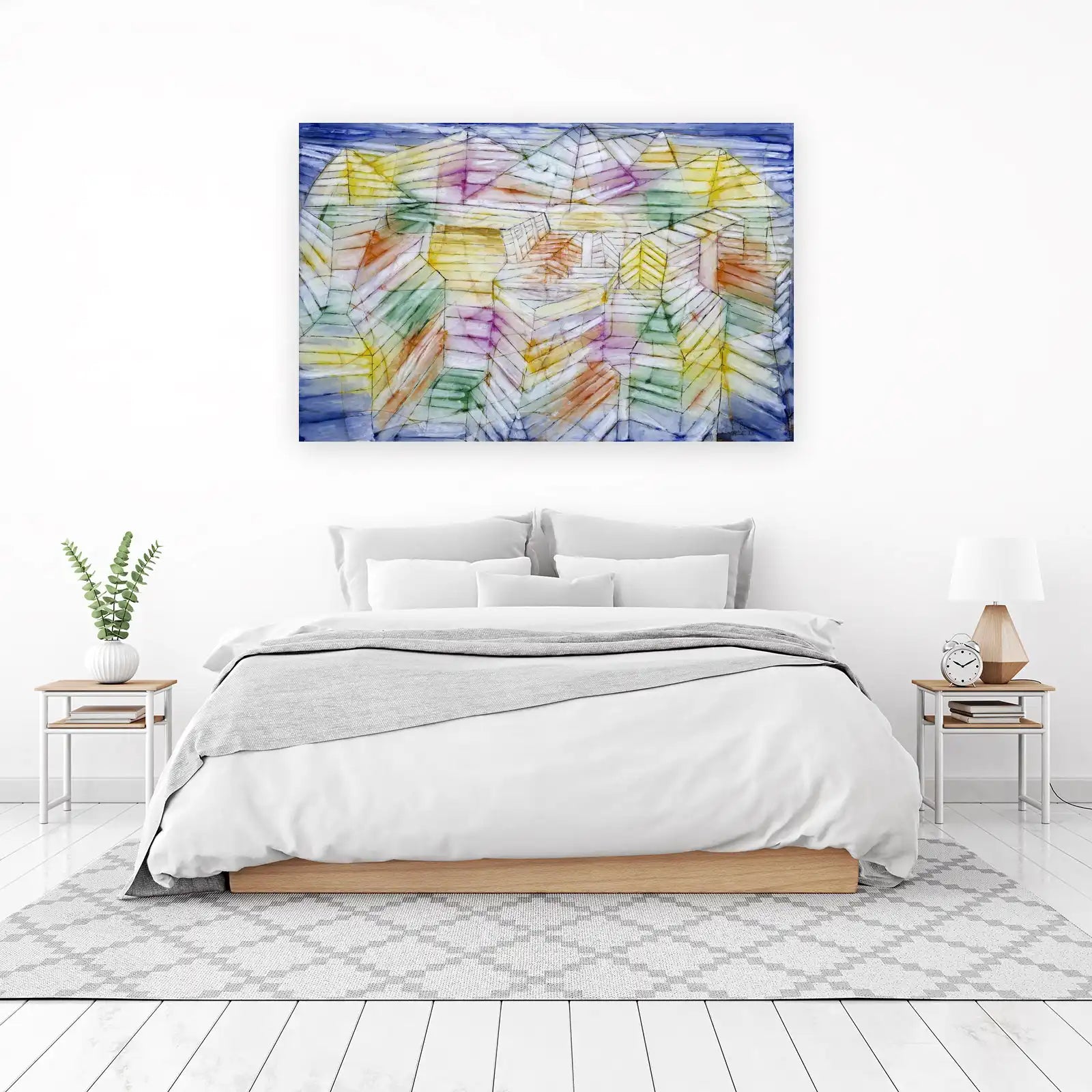 Geometric Abstract Landscape Wall Art