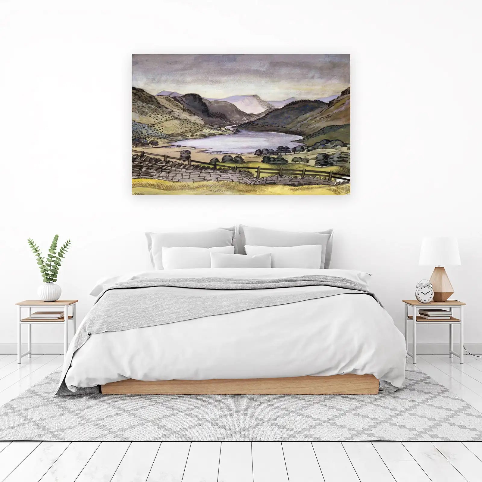 Serene Lake Landscape Wall Art Wall Art