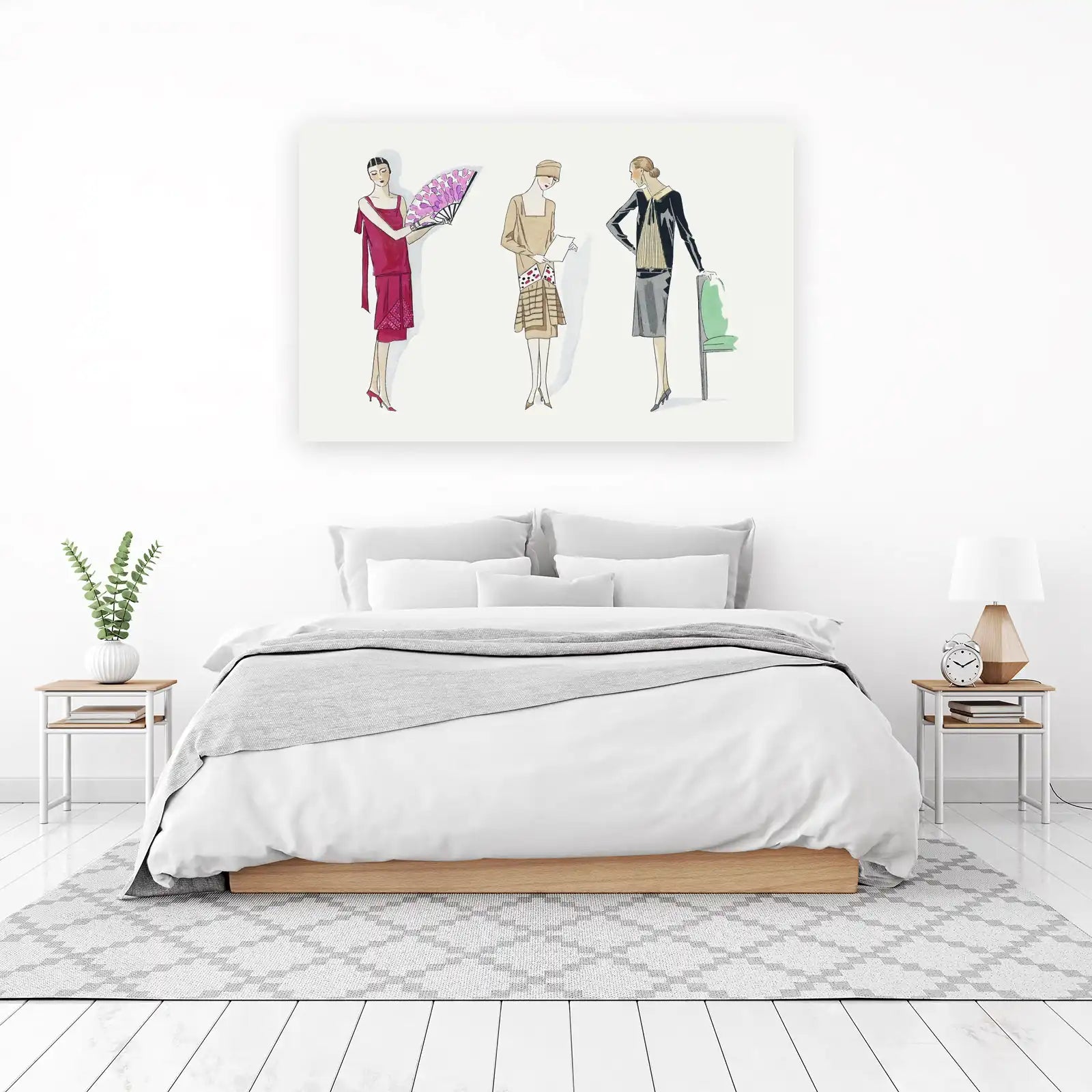 Elegant 1920s Fashion Trio Wall Art