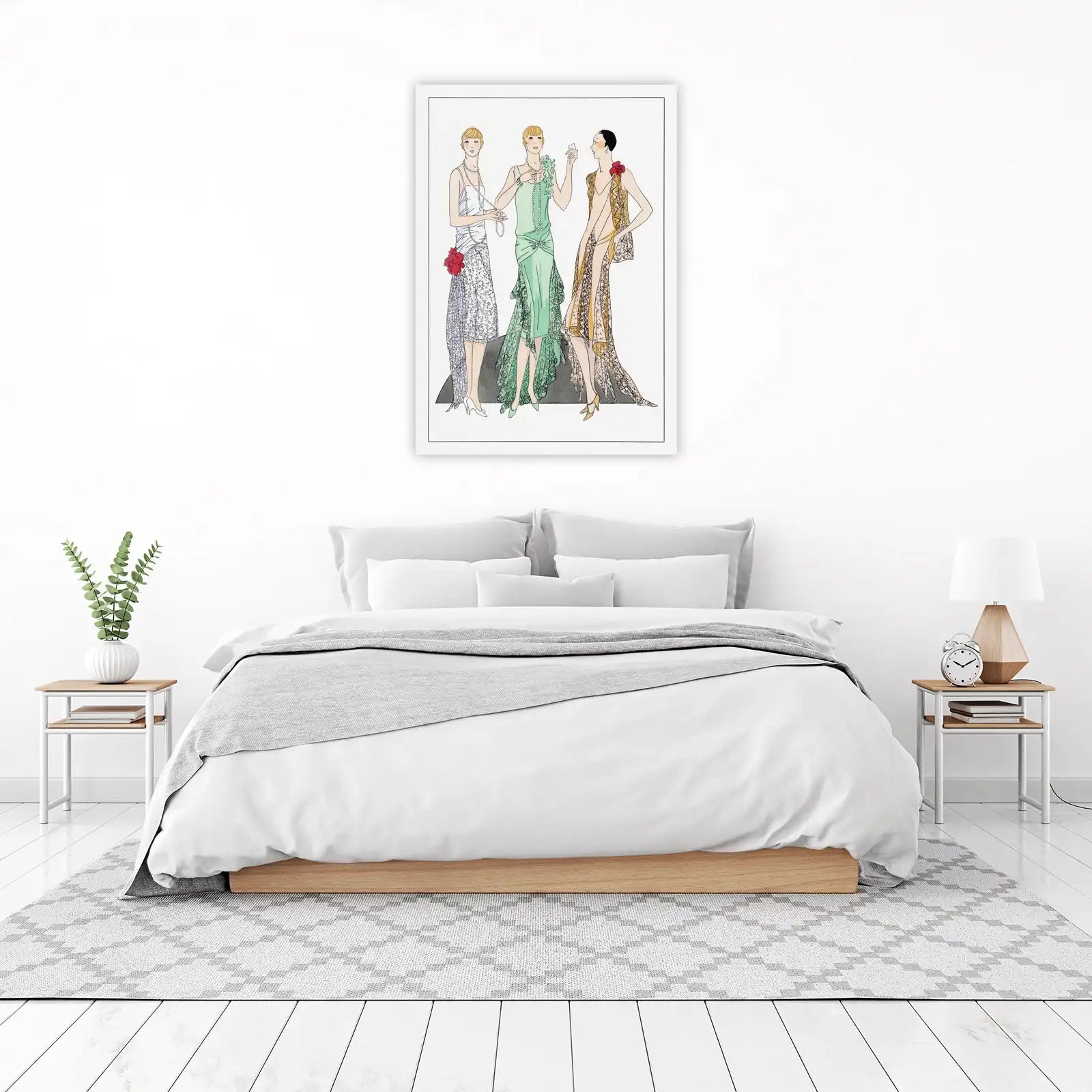 Elegant Flapper Fashion Art Wall Art