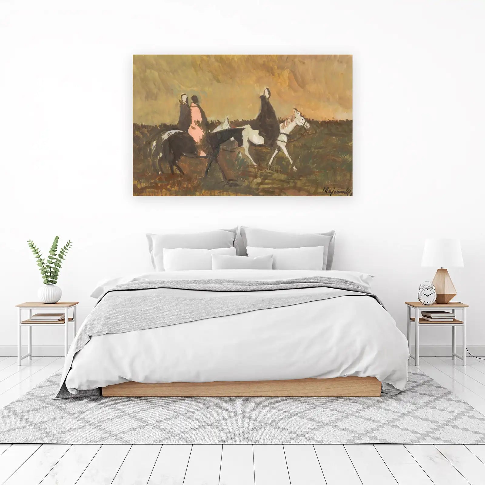 Horseback Riders Impressionist Wall Art