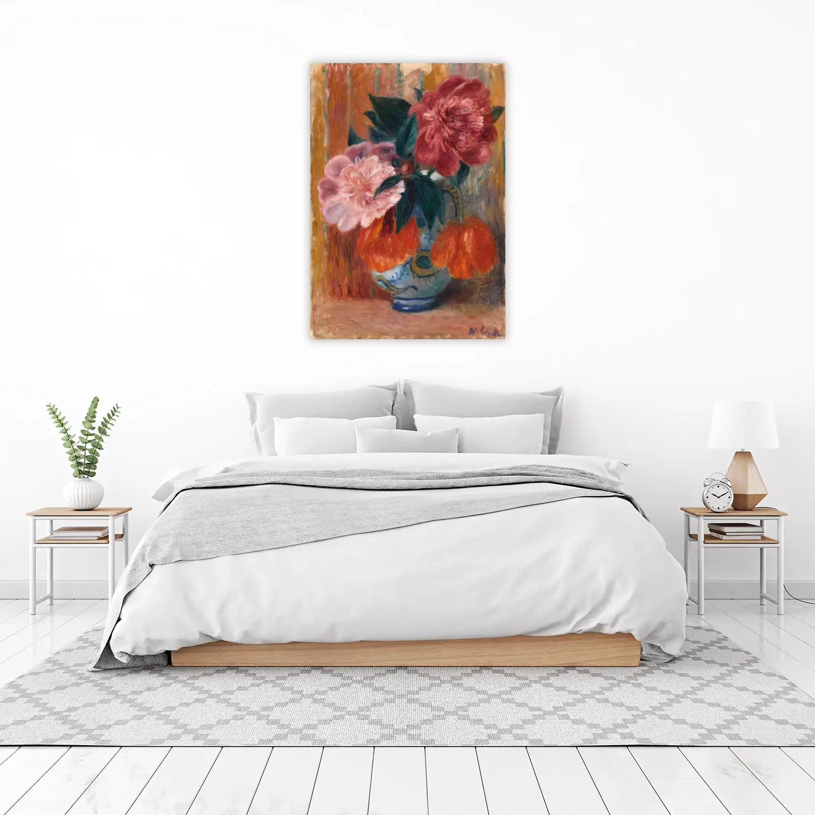 Vibrant Peony Still Life Wall Art