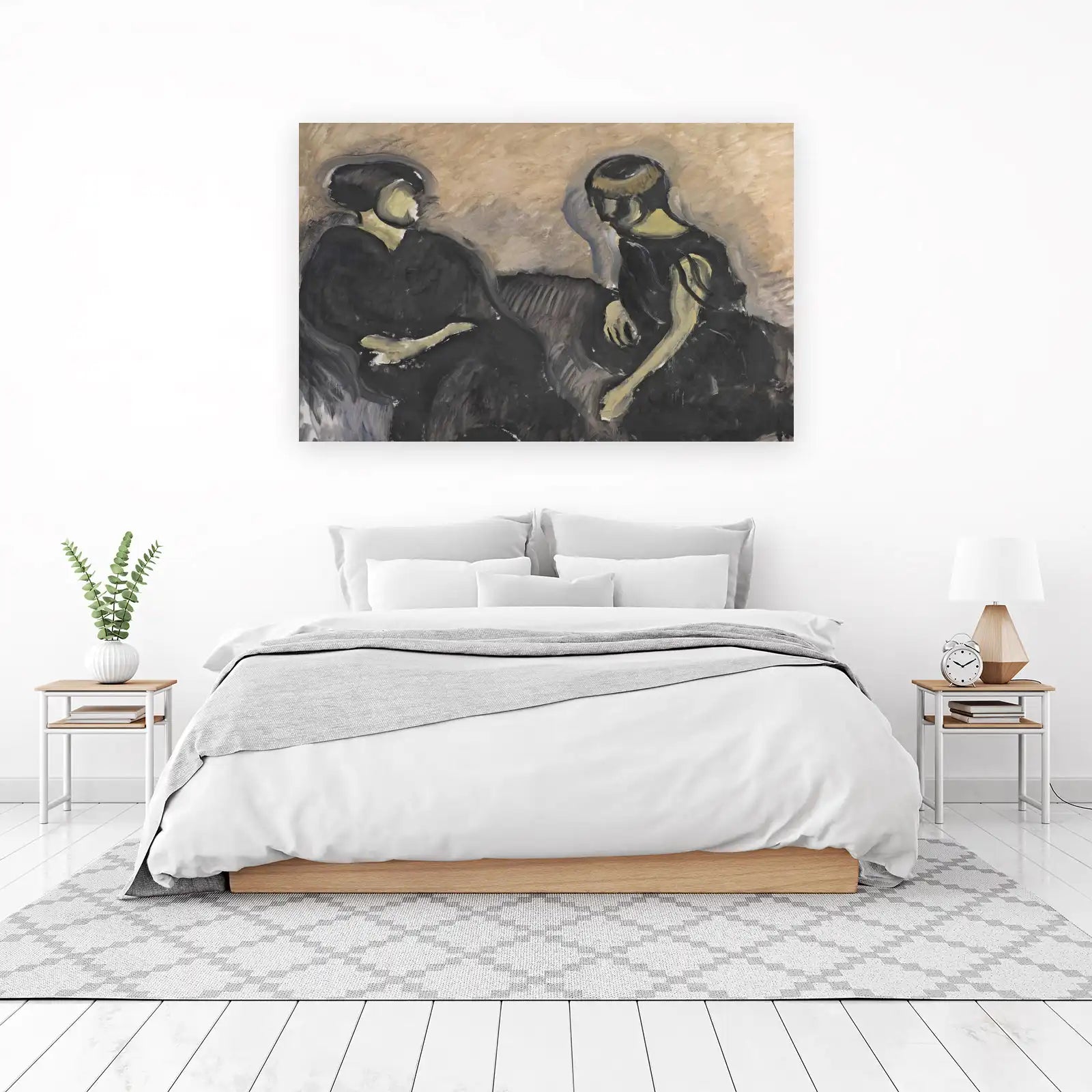 Abstract Figures Black Wall Art