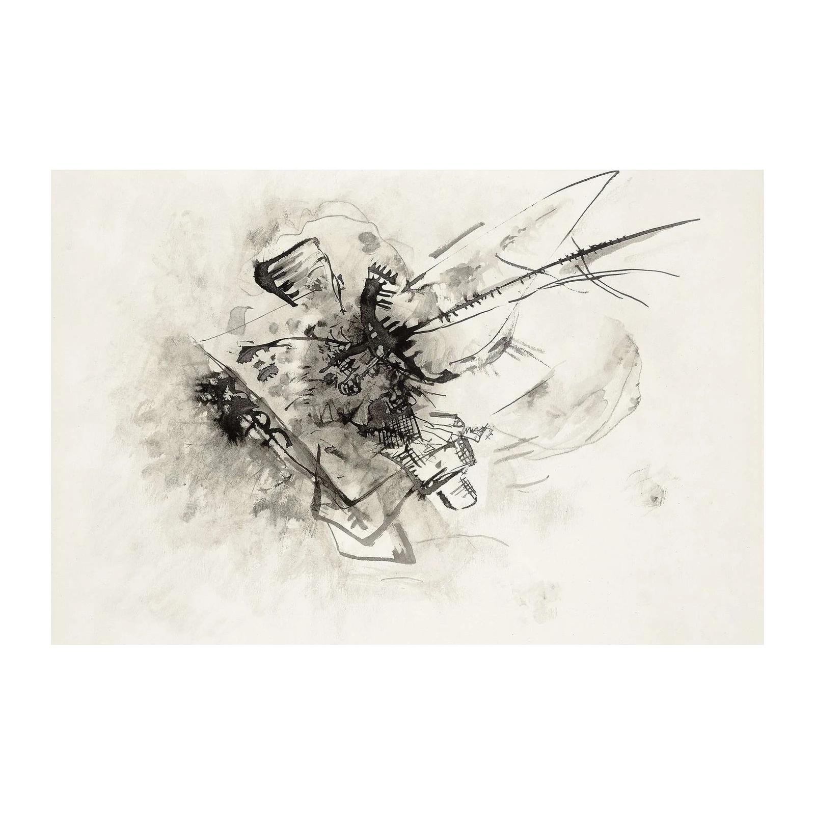 Abstract Ink Burst Wall Art for Modern Homes