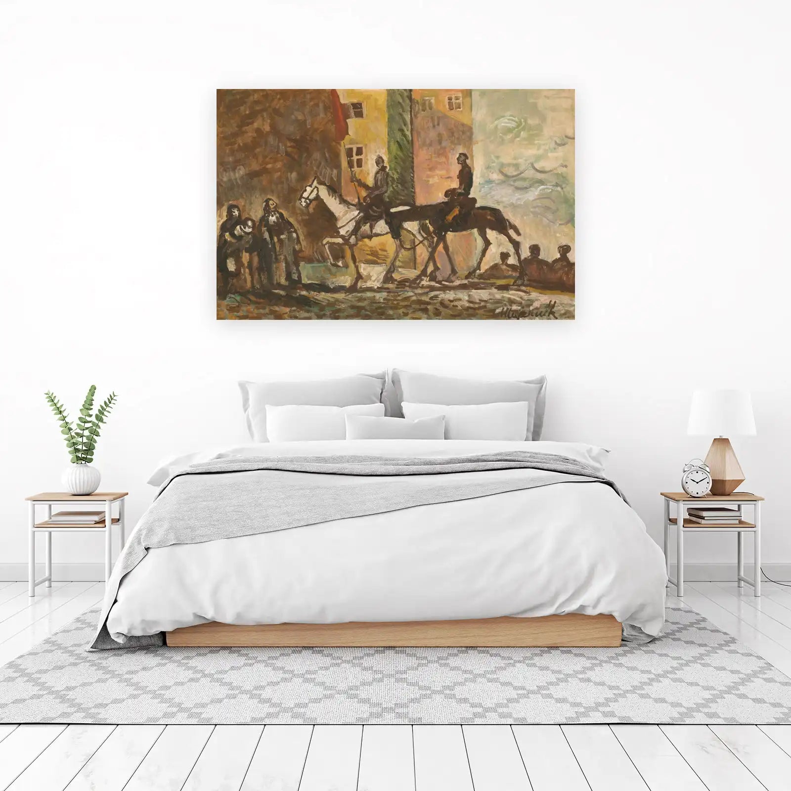 Vintage Equestrian Scene Wall Art
