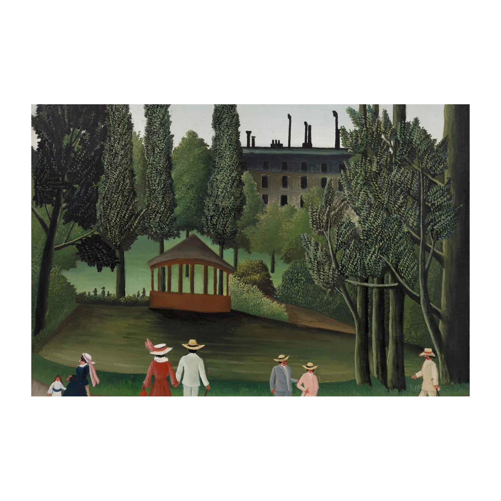 Henri Rousseau Park Scene Wall Art