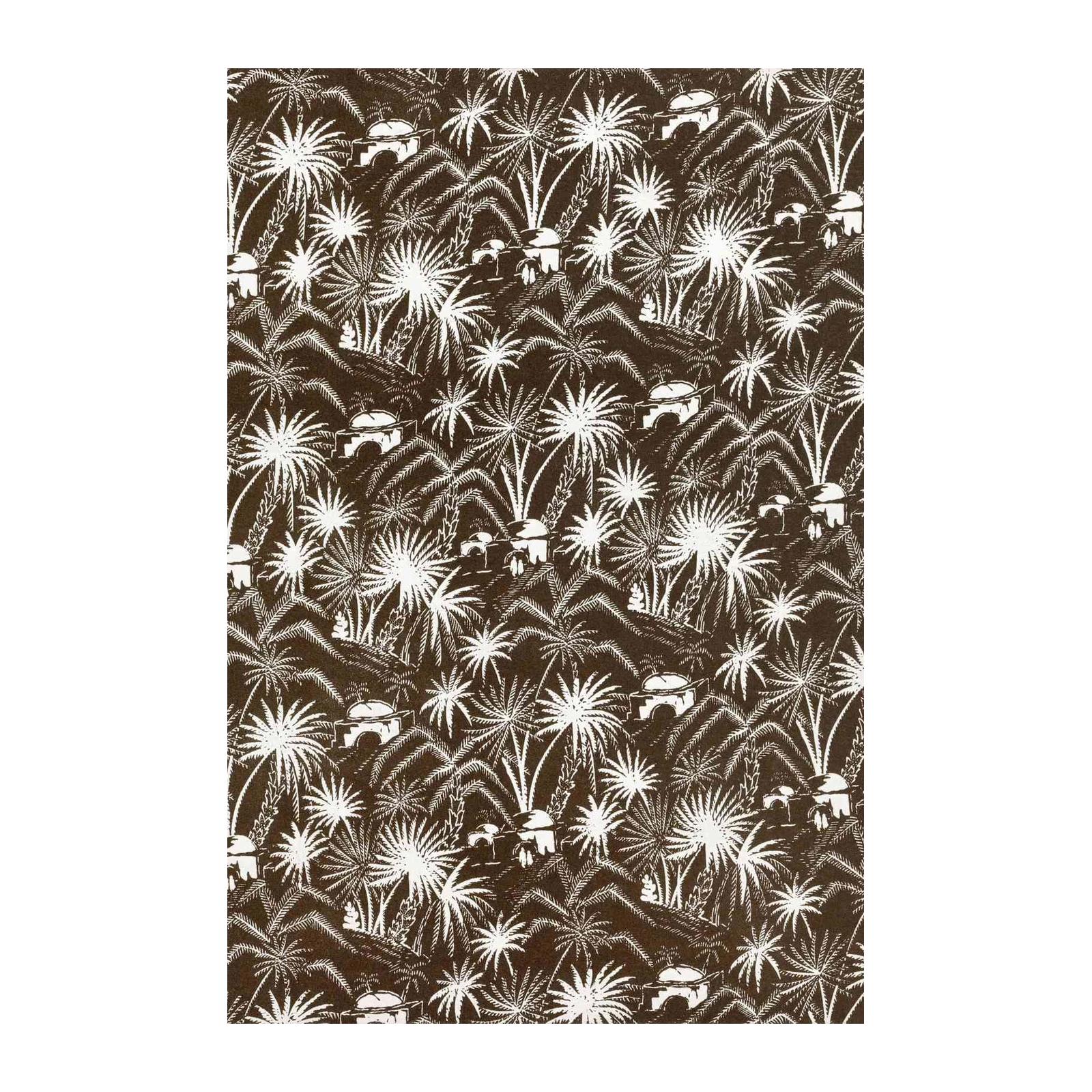 Exotic Palm Oasis Vintage Scene Wall Art