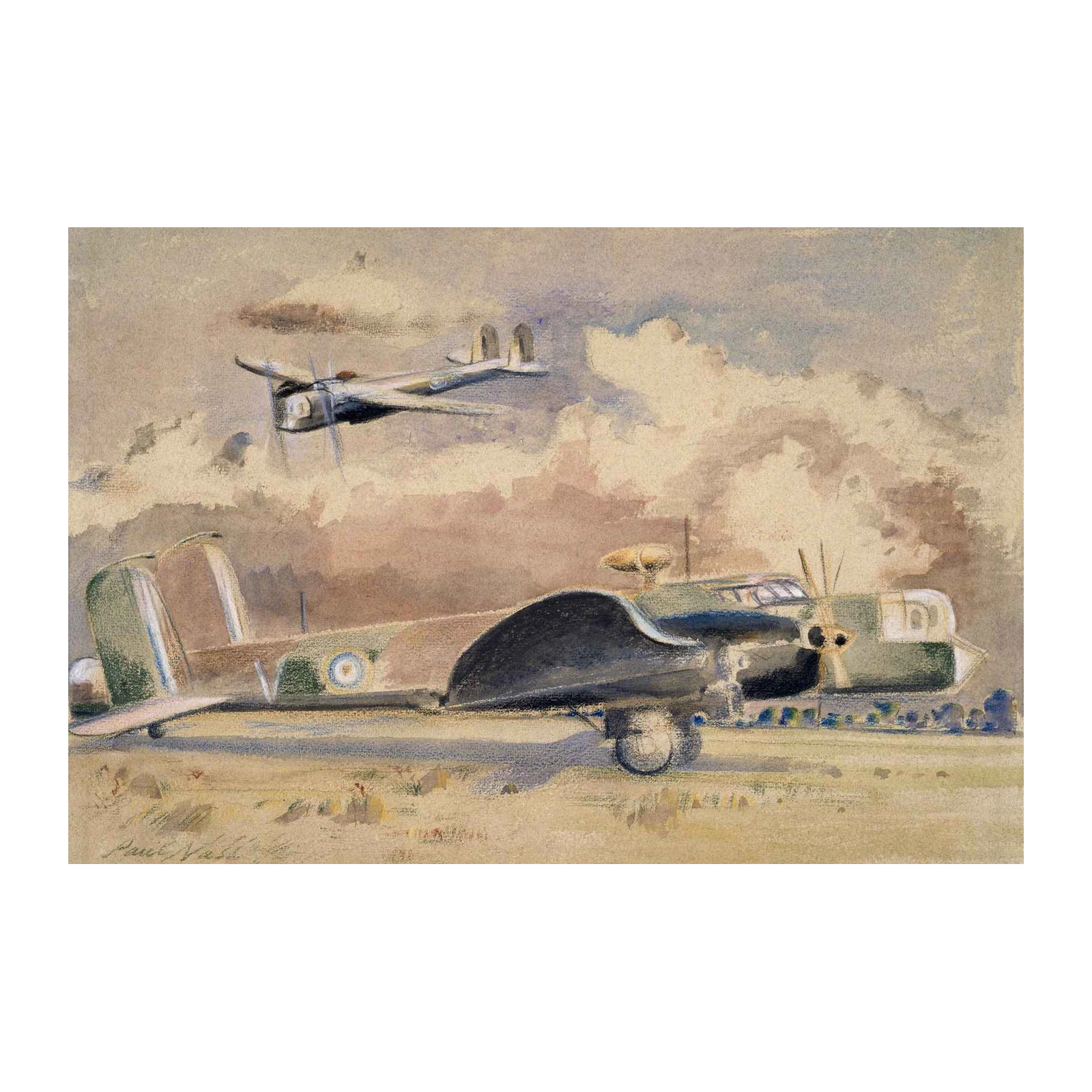 Vintage Aviation Art: Twin Bomber Wall Art
