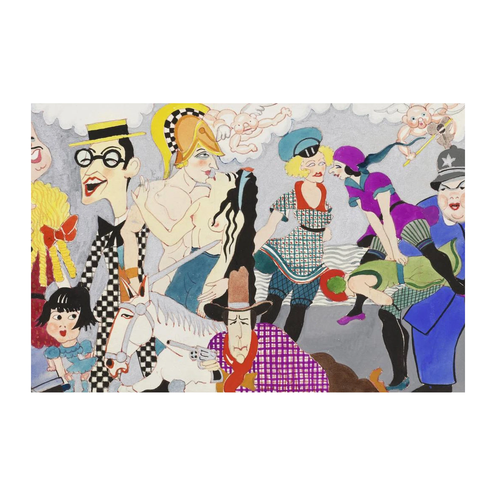 Roaring Twenties Scene Wall Art