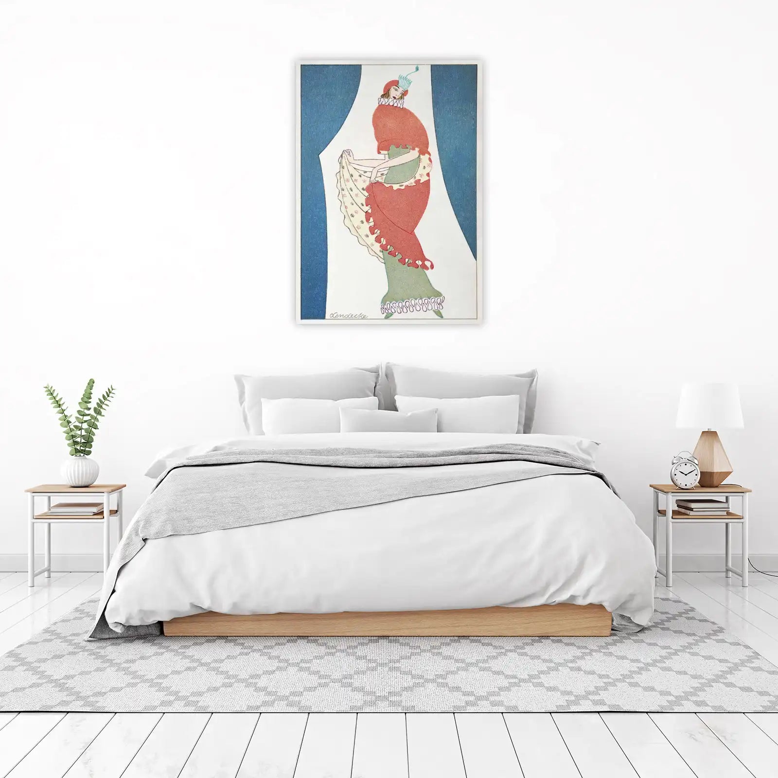 Art Deco Fashion Woman Wall Art