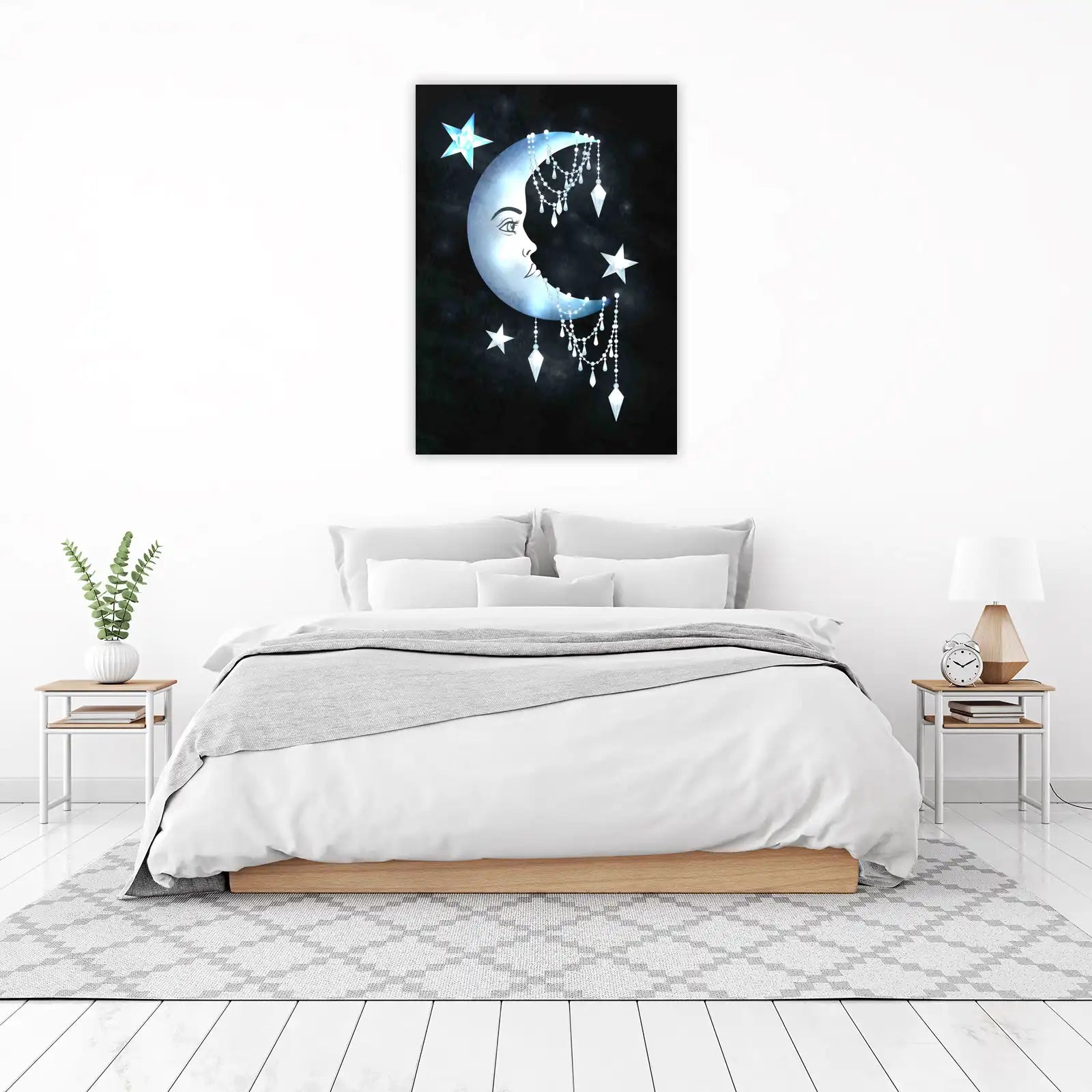 Mystical Moon & Stars Wall Art | Celestial Wall Art