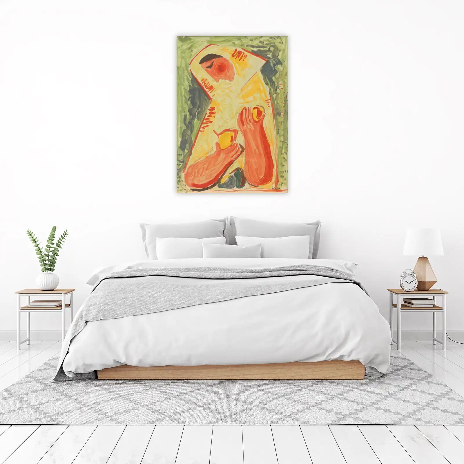Vibrant Expressionist Figure Art Wall Art