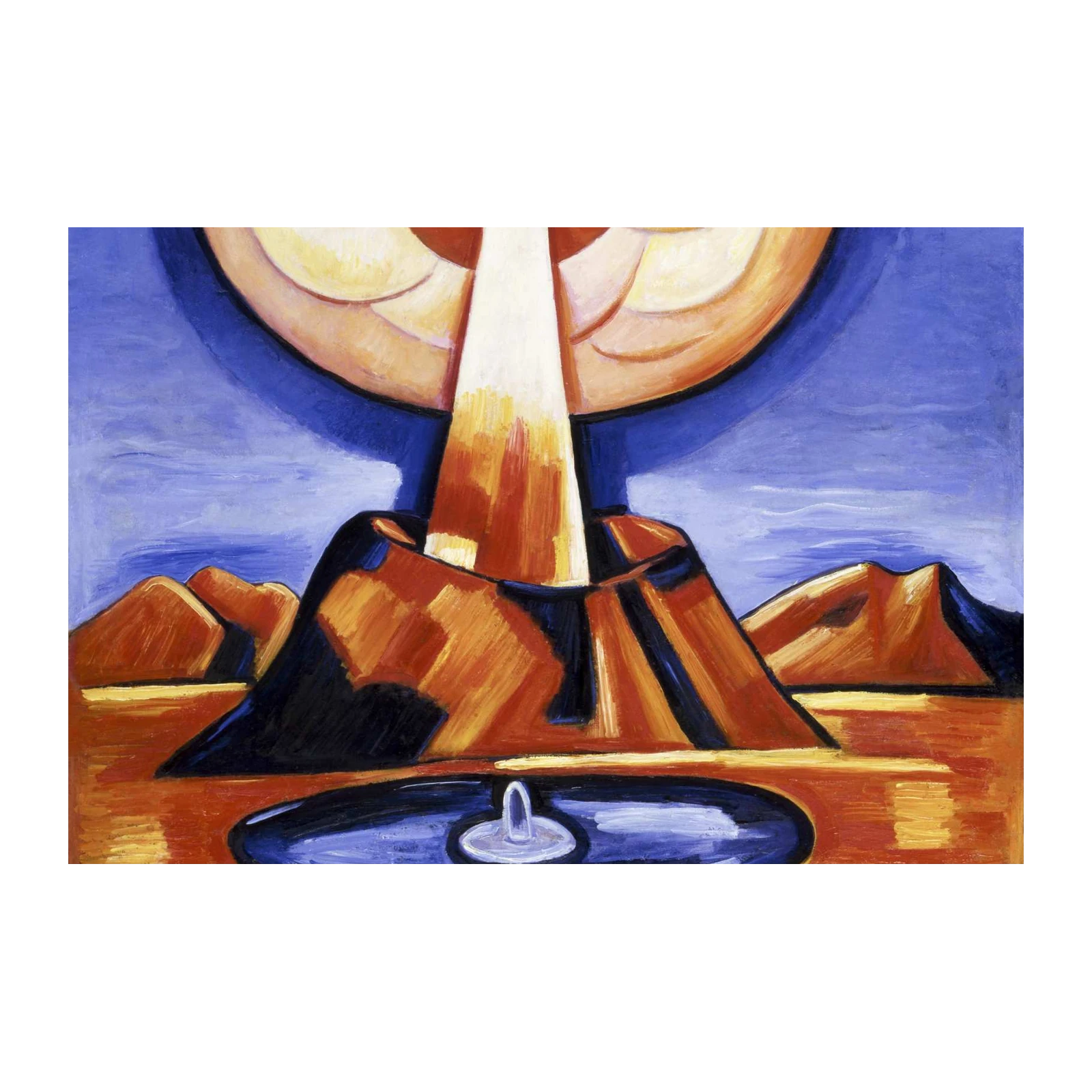 Futuristic Landscape Abstract Wall Art
