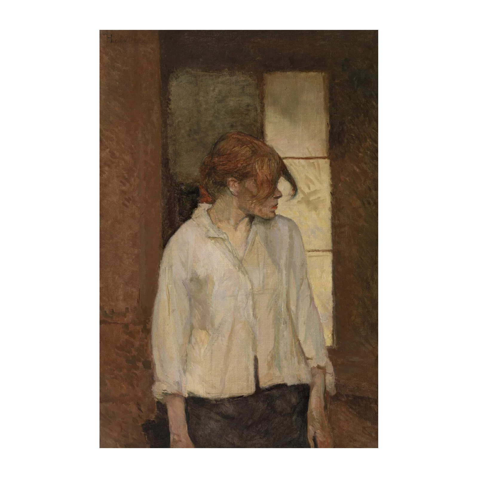 Enigmatic Woman Portrait Wall Art - Home Decor
