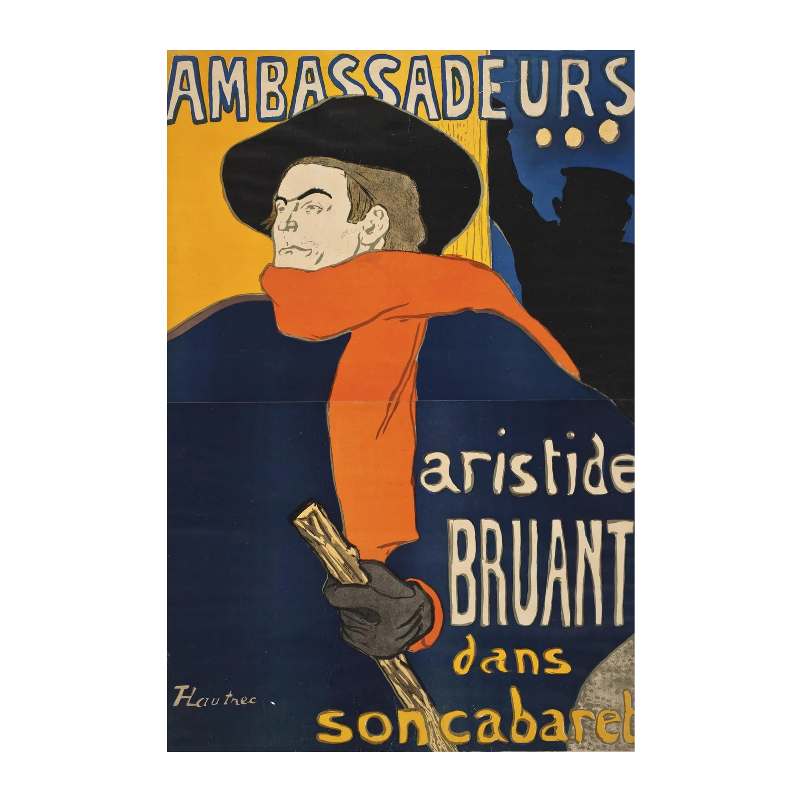 Aristide Bruant Cabaret Poster Wall Art