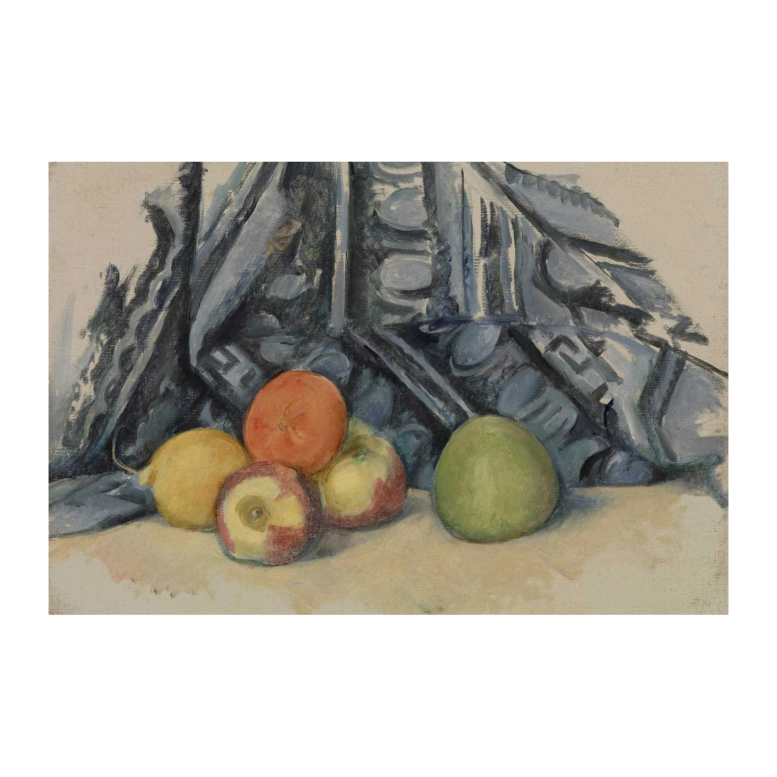 Still Life Fruit with Drapery Wall Art