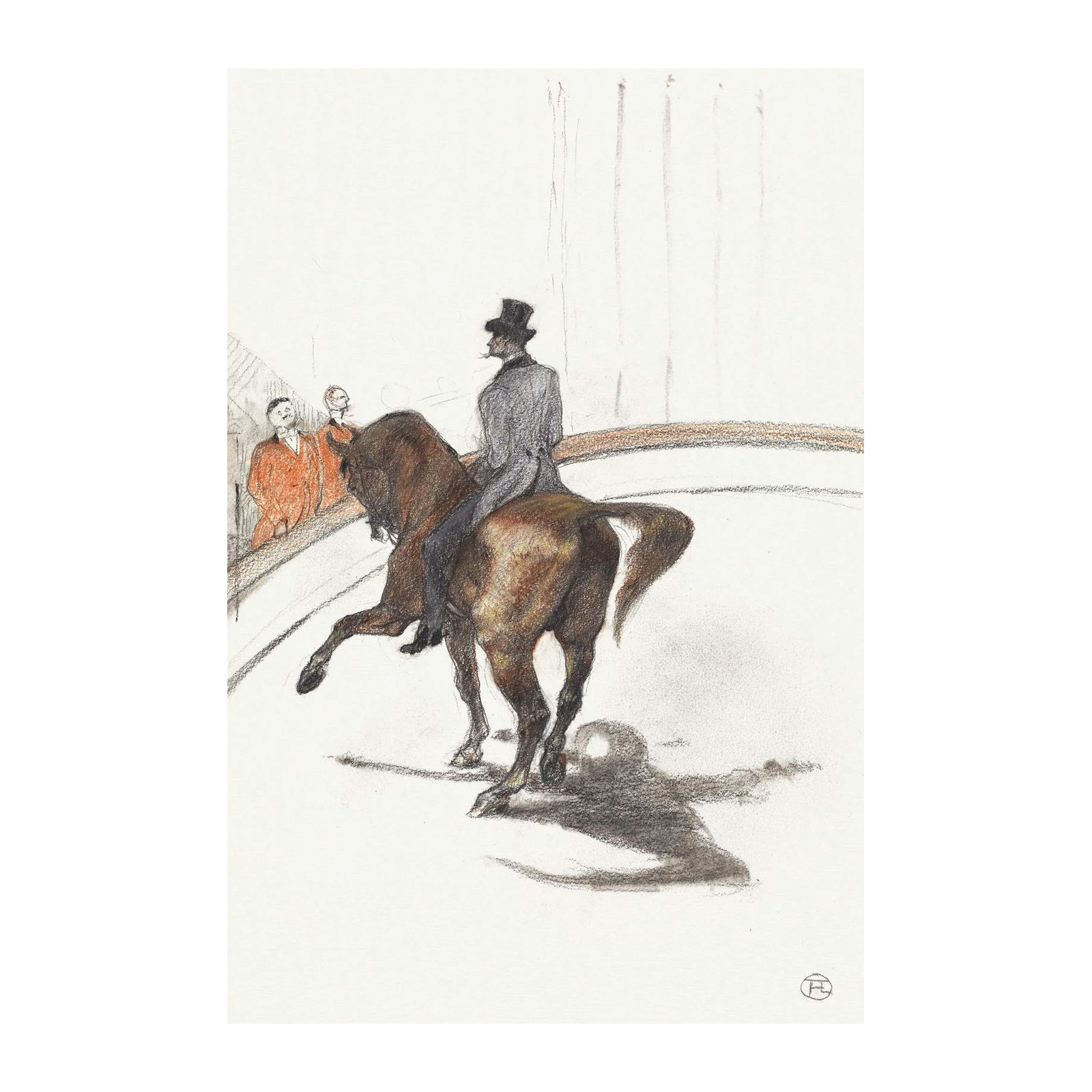 Equestrian Circus Rider Top Hat Wall Art