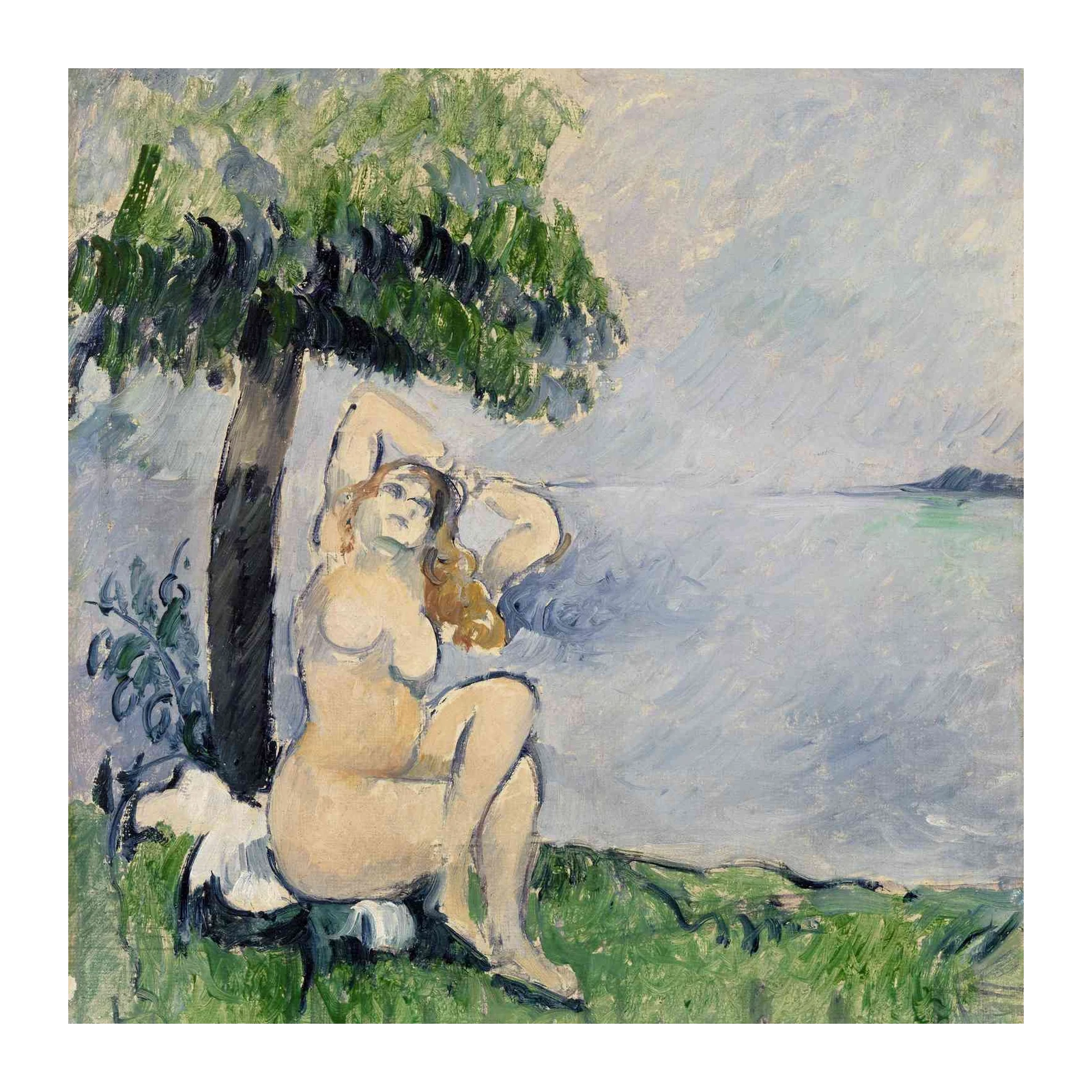 Impressionist Nude by Water Wall Art