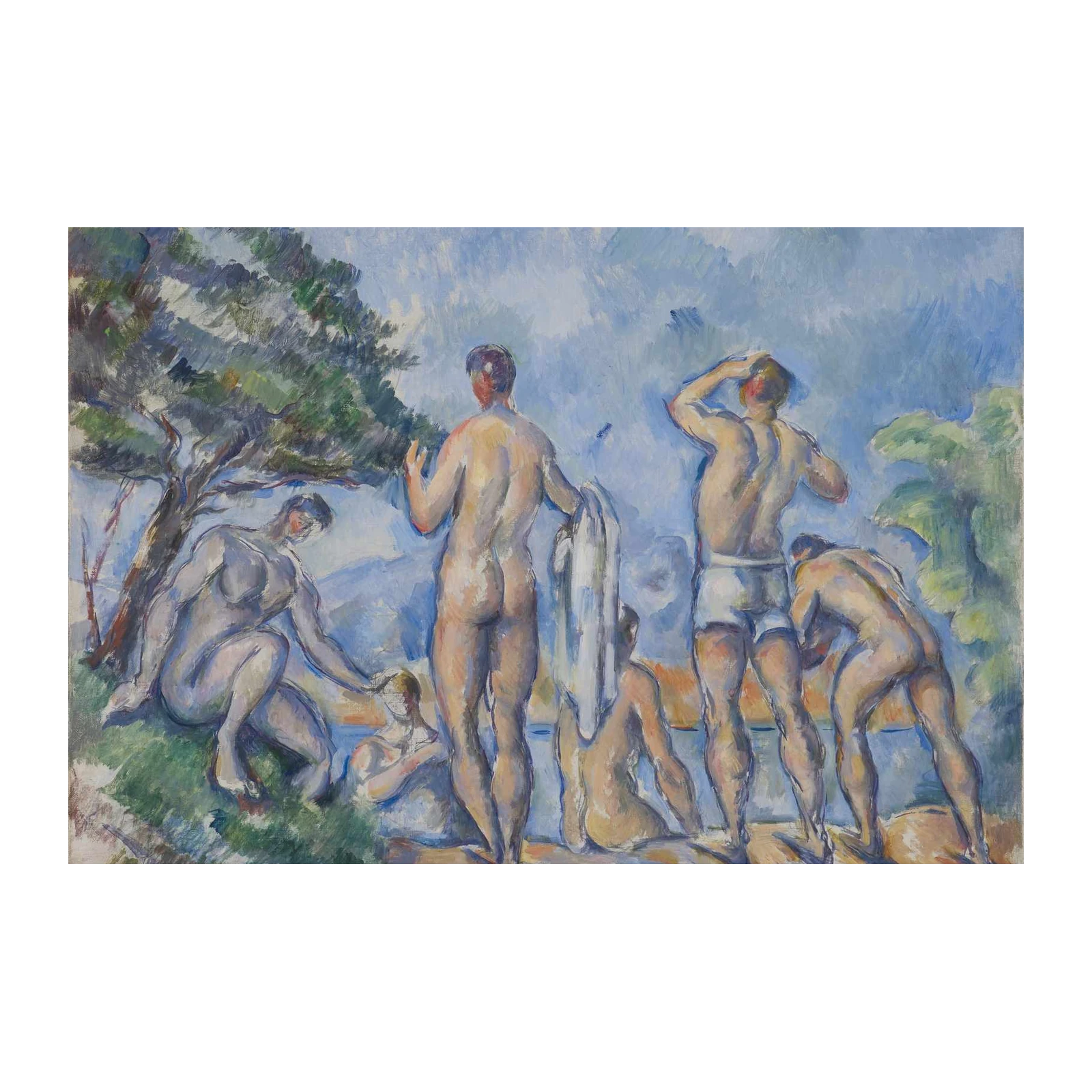 Classic Bathers Landscape Wall Art